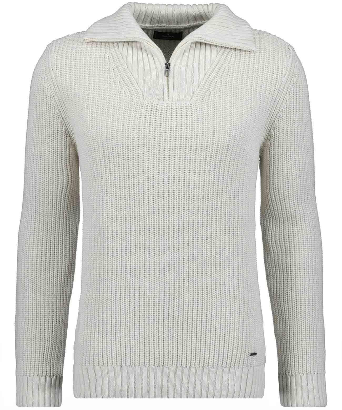 Rundhalspullover RAGMAN, Herren, Gr. 58, beige (ecru, 005), Strick, 100% Baumwolle, ohne Ausschnitt, Pullover Rundhalspullover
