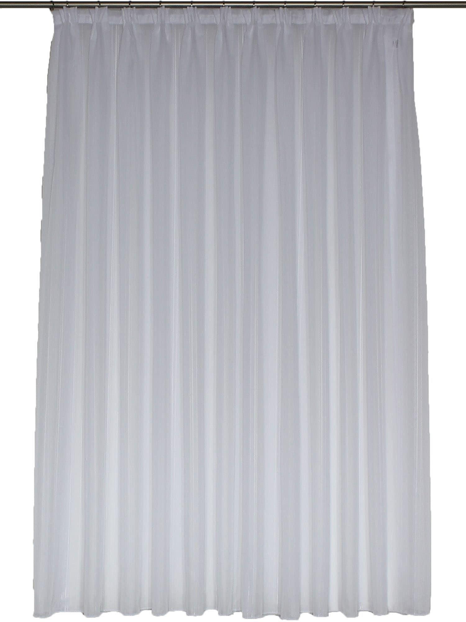 Gardine WIRTH "Gerty", weiß, B:250cm H:225cm, Sablé, Polyester, Gardinen, Gardine, Store