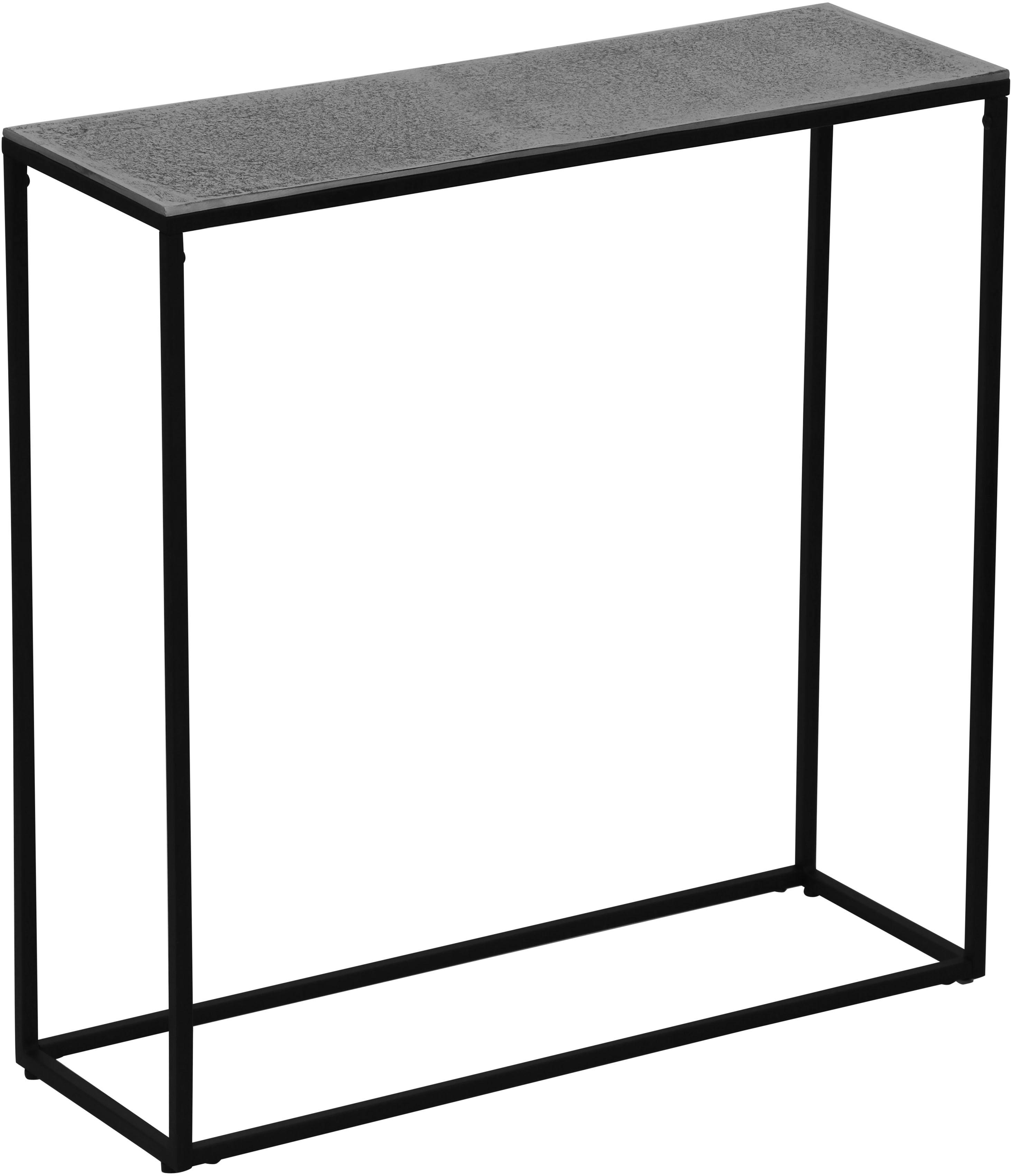 Konsolentisch MIRRORS AND MORE "ANNI", silberfarben, H:80cm, Tische, Konsolentisch