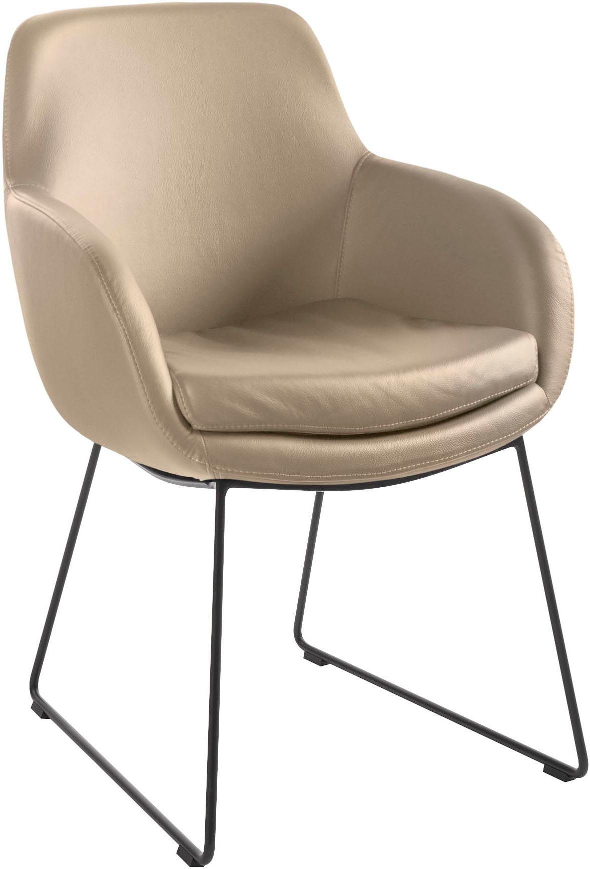 Esszimmerstuhl MUSTERRING "Tavia", beige (sand, eisen schwarz), B:62cm H:86cm T:66cm, Stühle, Esszimmerstuhl