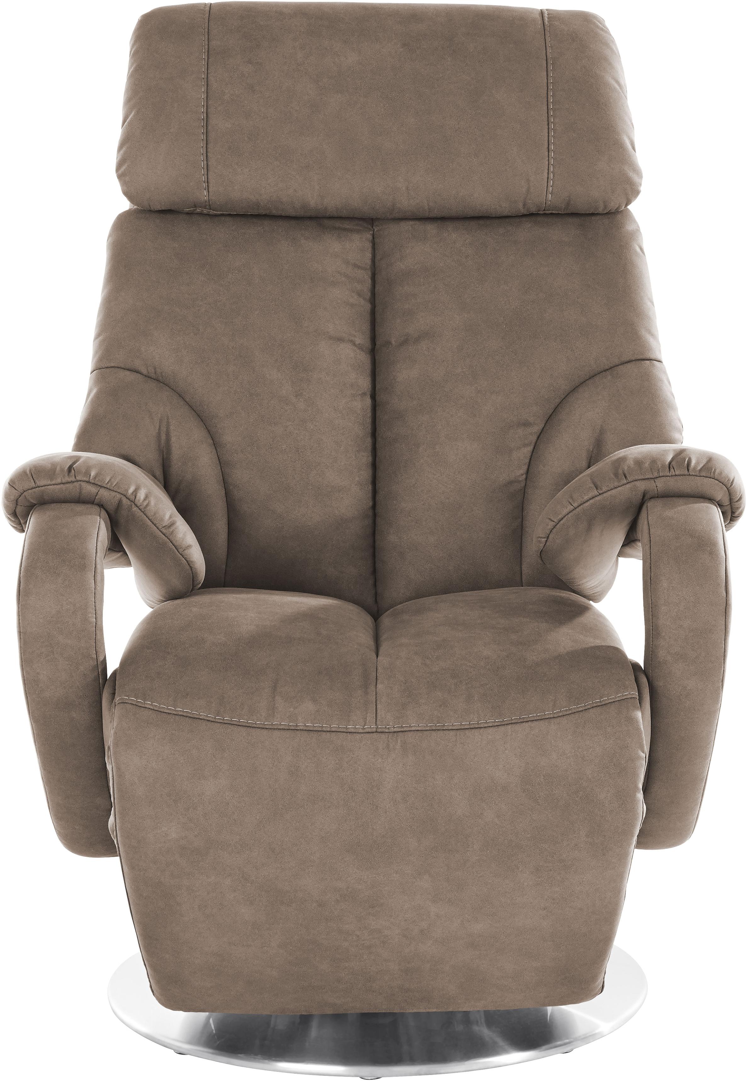 TV-Sessel SIT & MORE "Invito", braun (latte), B:80cm H:115cm T:80cm, Luxus-Microfaser (100% Polyester);Luxus-Kunstleder;NaturLEDER (echtes Rindsleder), Sessel, TV-Sessel, in Größe L, wahlweise mit Motor und Aufstehhilfe