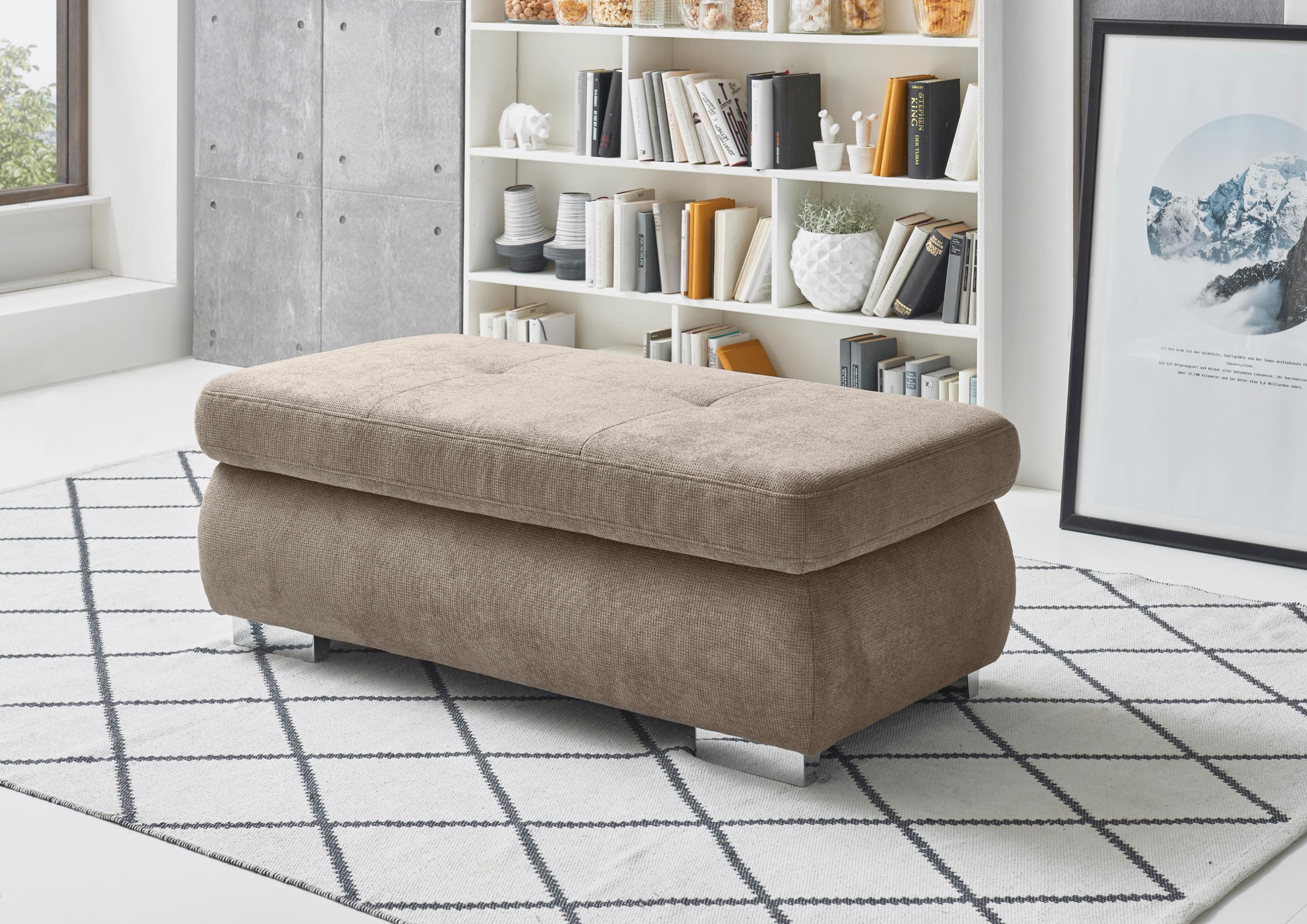 Hocker DIE PLANBAR "MP-IN16037", braun (mandel), B:129cm H:47cm T:64cm, 90% PES 10% PA, Hocker, Hocker, mit Stauraum