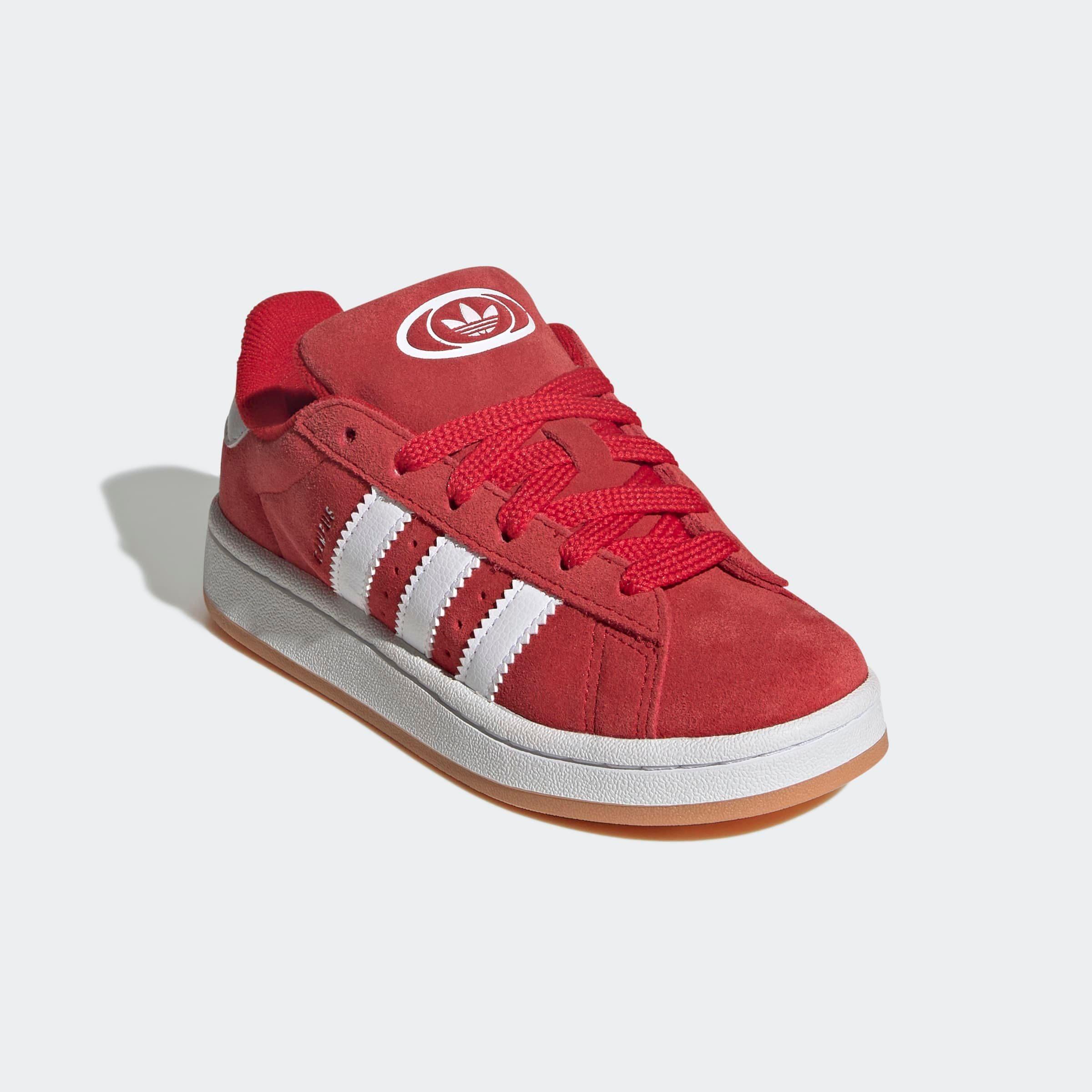 Sneaker ADIDAS ORIGINALS "CAMPUS 00S", Mädchen, Gr. 32, rot (better scarlet, cloud weiß, better scarlet), Leder, Synthetik, Schuhe Sneaker, für Kinder