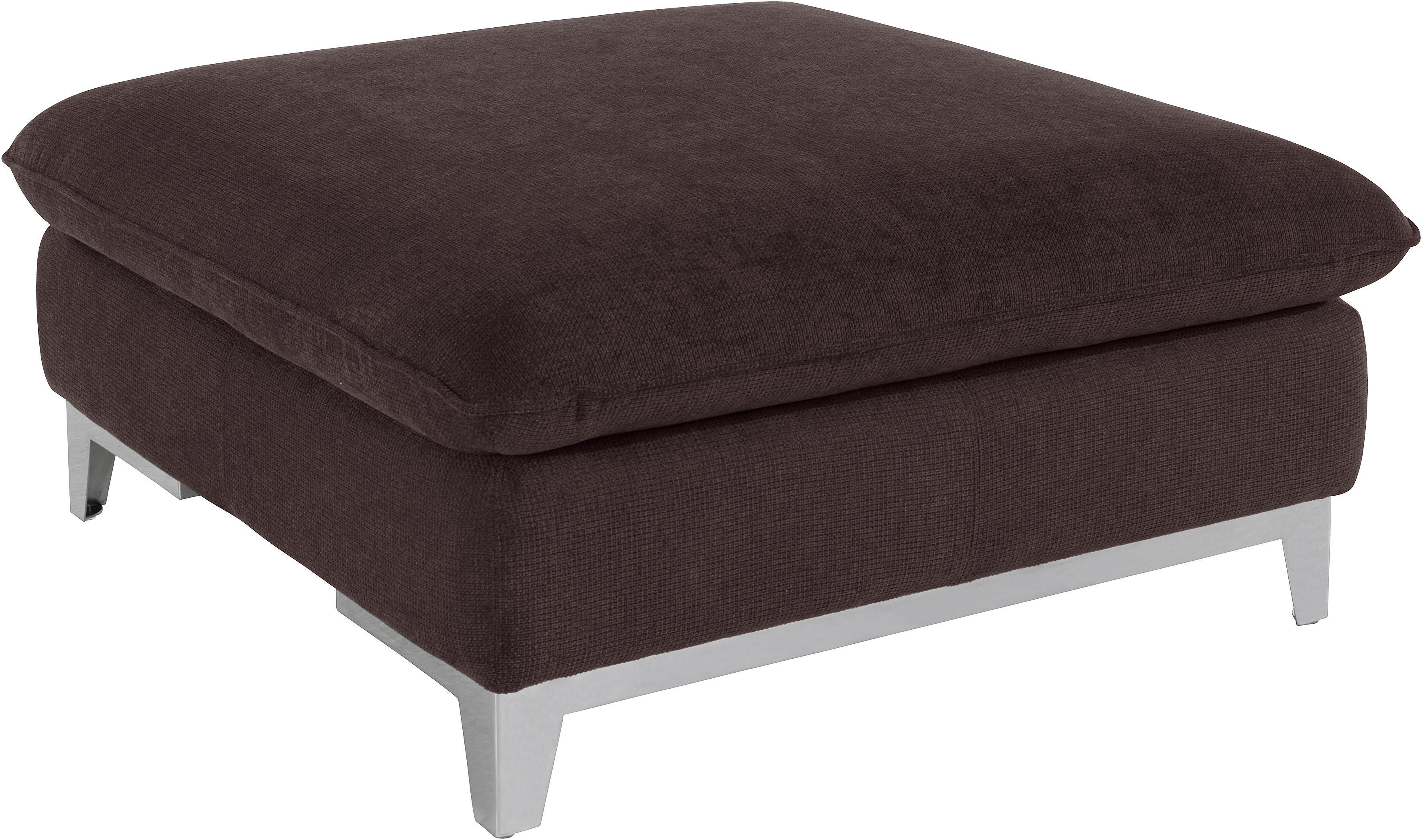 Hocker COTTA "Teresa", braun (espresso), B:98cm H:46cm T:98cm, Struktur (100% Polyester );Chenille (90% Polyester; 10% Polyamid ), Hocker, Hocker