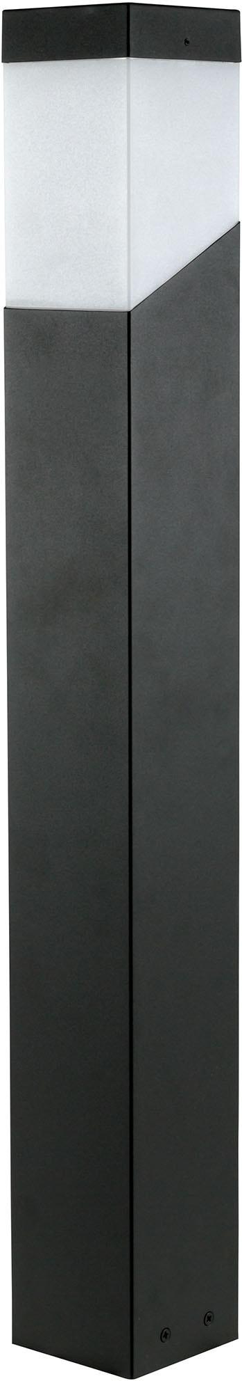 Sockelleuchte HEITRONIC "Madeleine", grau (anthrazit), B:10cm H:80cm T:10cm, Leuchten, Sockelleuchte, Pollerleuchte, Außenlampe, matter Rundherum-Lichtaustritt