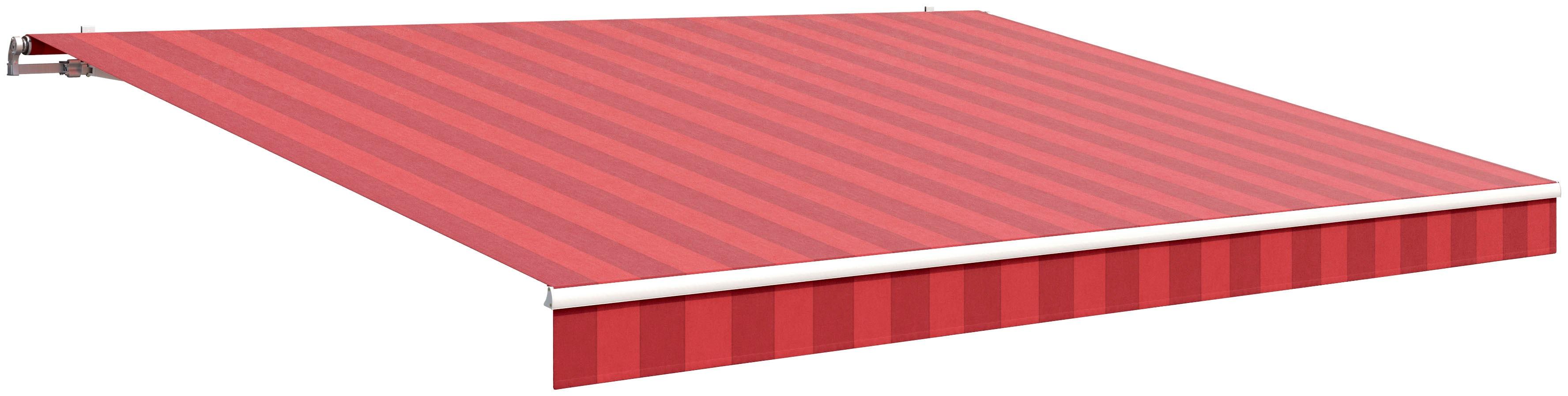 Gelenkarmmarkise WISMAR "Classic", rot (bordeaux), B:550cm H:25cm, Polyacryl, Markisen, Gelenkarmmarkise