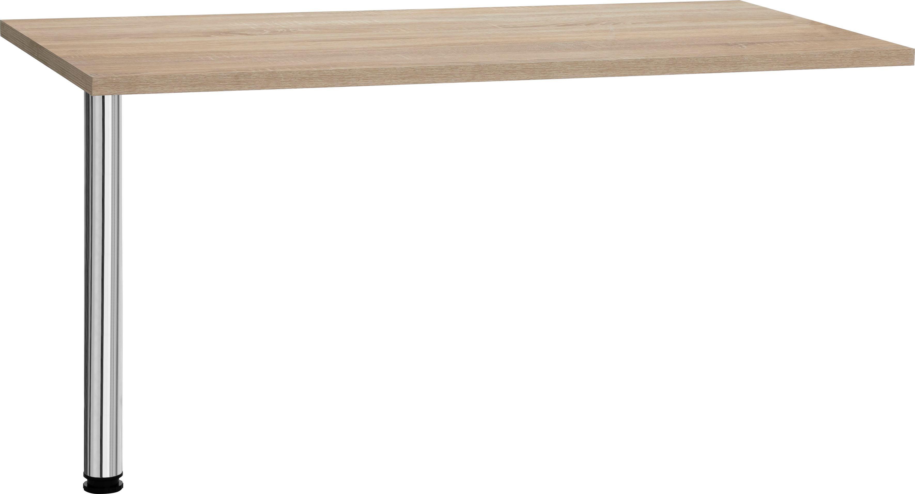 Küchentisch KOCHSTATION "KS-Mali", braun (eichefarben, silberfarben), B:67cm H:72cm T:138cm, Tische, Küchentisch, Breite 67 cm, für Küchenserie "Mali