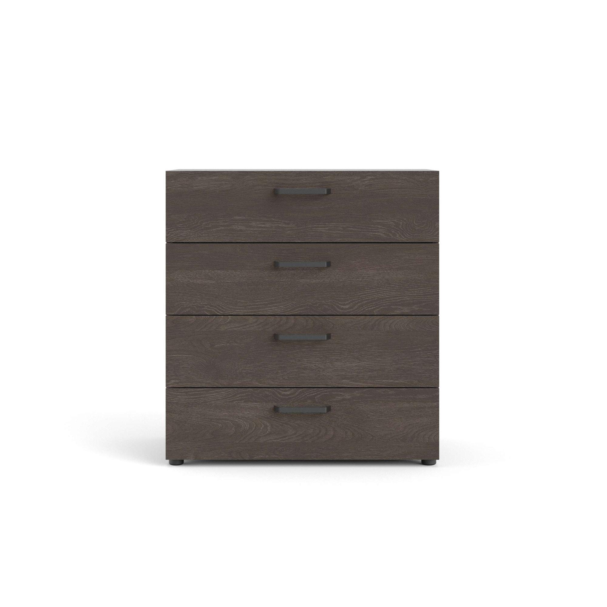 Kommode INOSIGN "Dallas", braun (dunkelbraun), B:80,2cm H:68,1cm T:40,3cm, Sideboards, Kommode, Sideboard mit 4 Schubkästen, Breite 80,2 cm