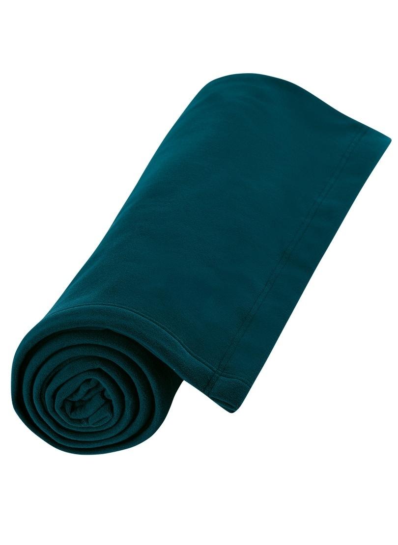 Tagesdecke TRIGEMA "TRIGEMA Fleecedecke", blau (saphir), Polyester, Tagesdecken, Tagesdecke