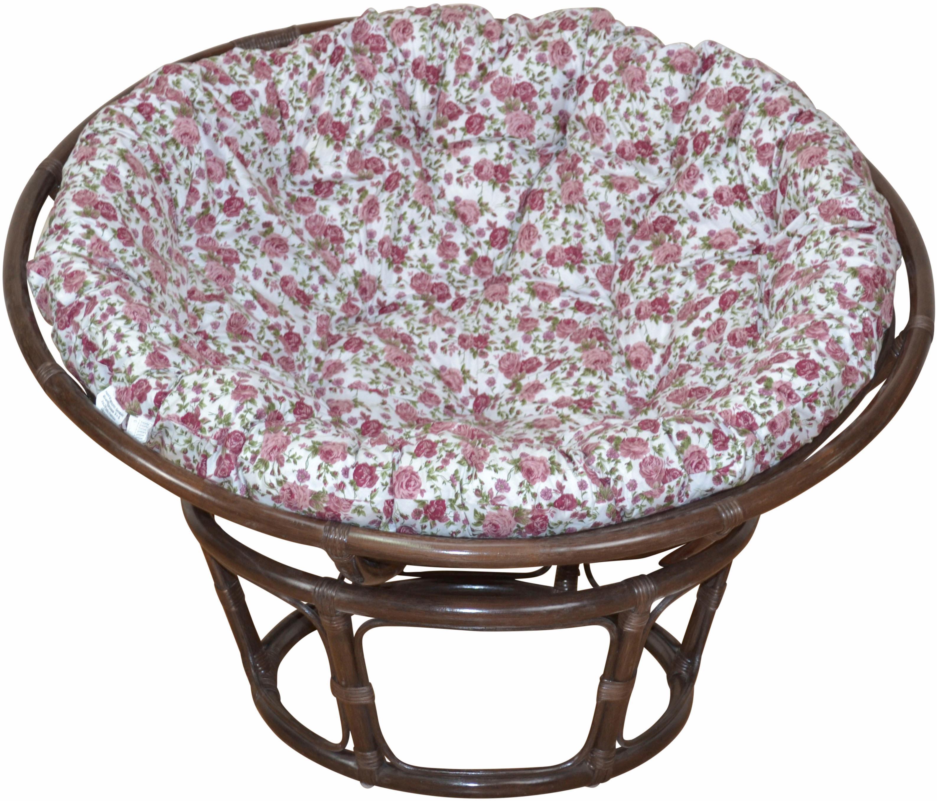 Rattanstuhl HOME AFFAIRE, braun (braun, rose), Ø80cm, Stühle, Rattanstuhl, aus handgeflochtenem Rattan