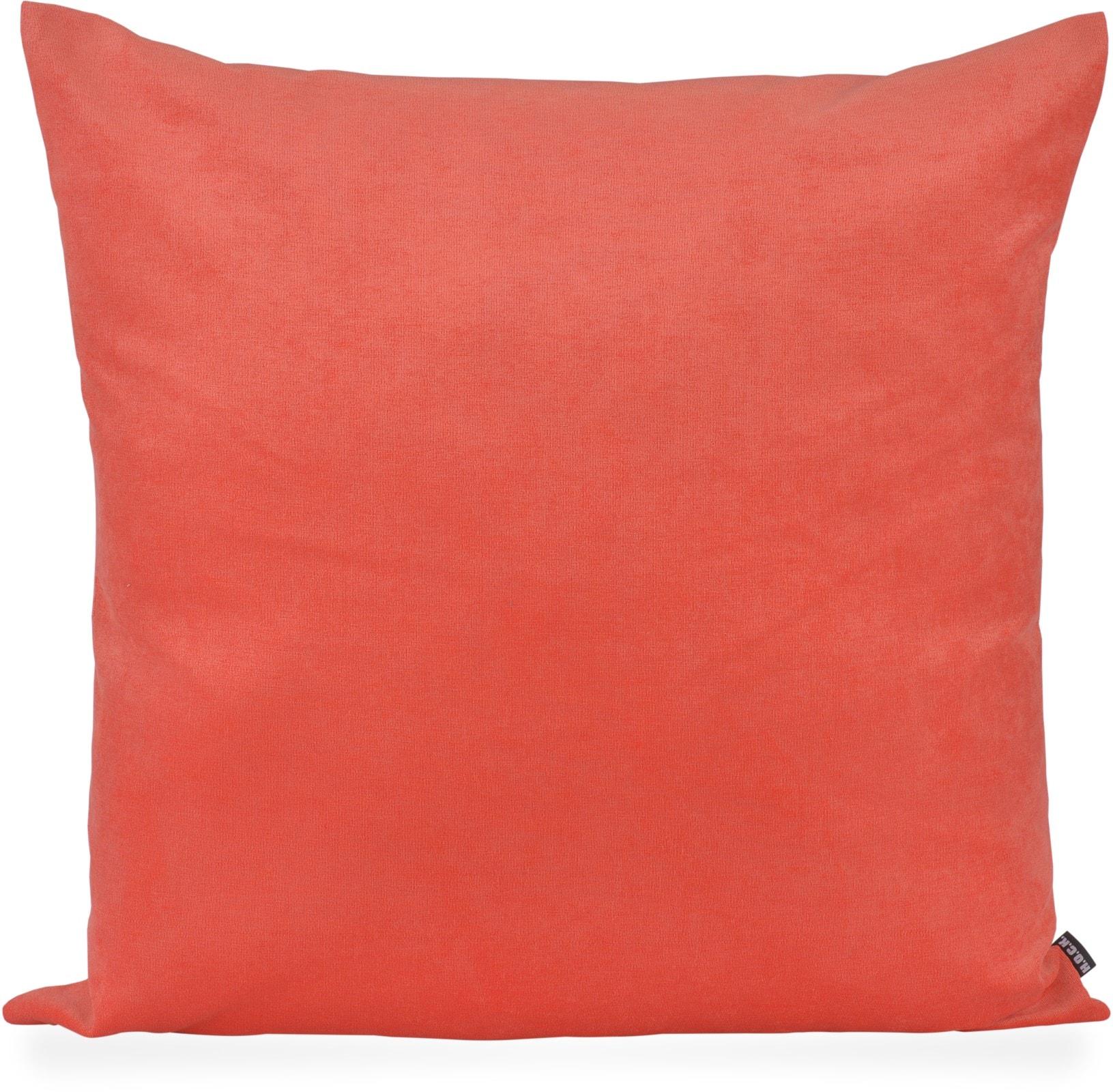Dekokissen H.O.C.K. "Versatil", orange (orange, unifarben), B:70cm H:10cm L:70cm, Baumwolle, Polyester, Dekokissen_Sitzkissen_Kissenhüllen, Dekokissen, Sofakissen inkl. Füllung, 50x30cm, einfarbig, pink, Samt, Dekokissen