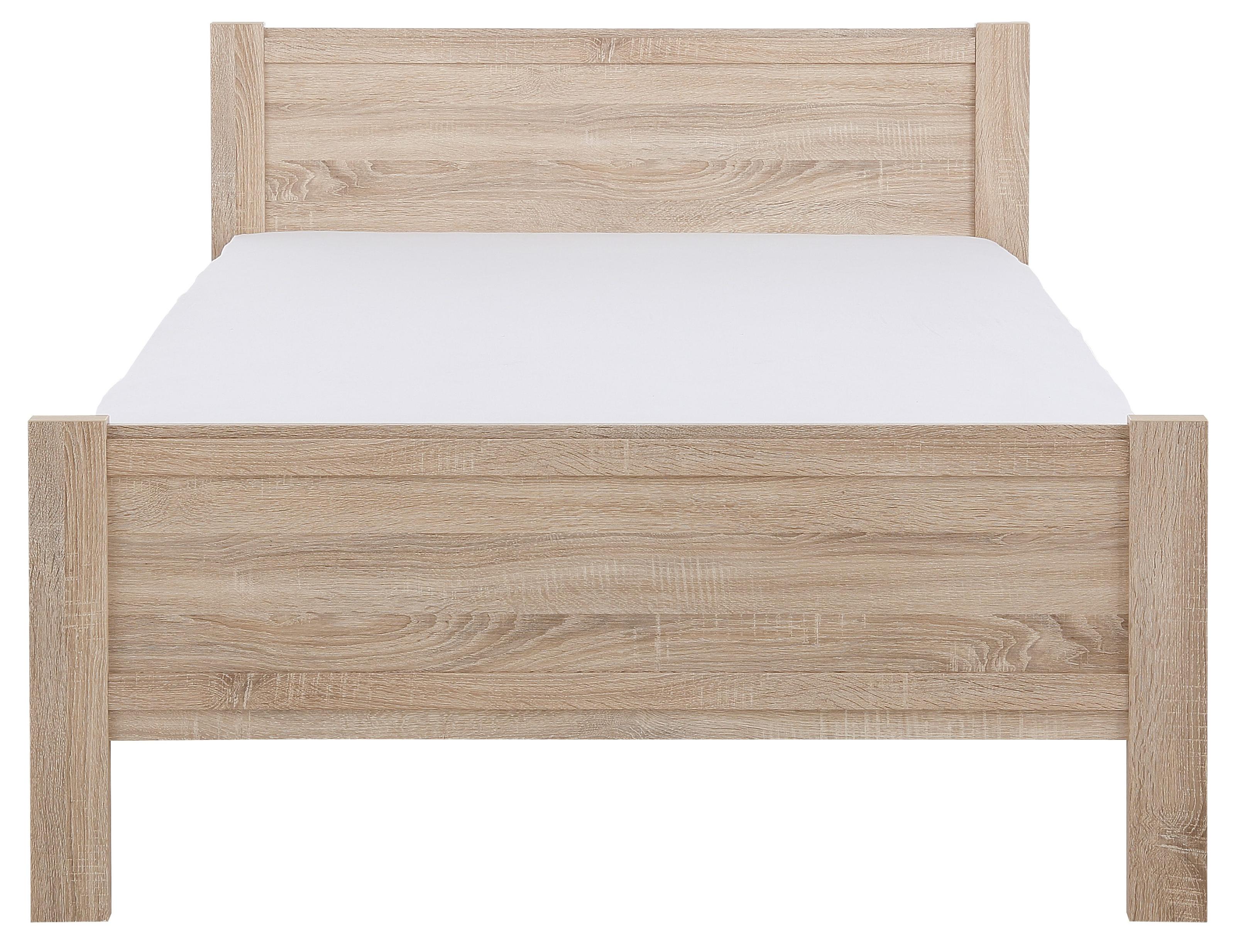 Bett PRIESS "Husum Schlafzimmer Jugendzimmer Rahmenbett", braun (struktureichefarben hell), B:190cm H:85cm L:208cm, Betten, Bett, mit Komforthöhe verschiedene Ausführungen hochwertige Premium Qualität