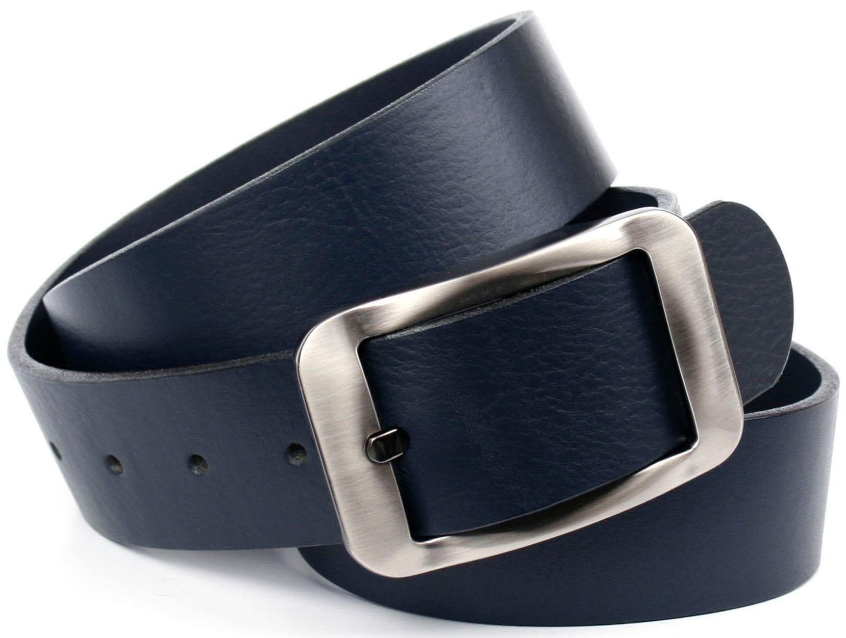 Ledergürtel ANTHONI CROWN, Damen, Gr. 95, blau, Leder, unifarben, Gürtel Ledergürtel