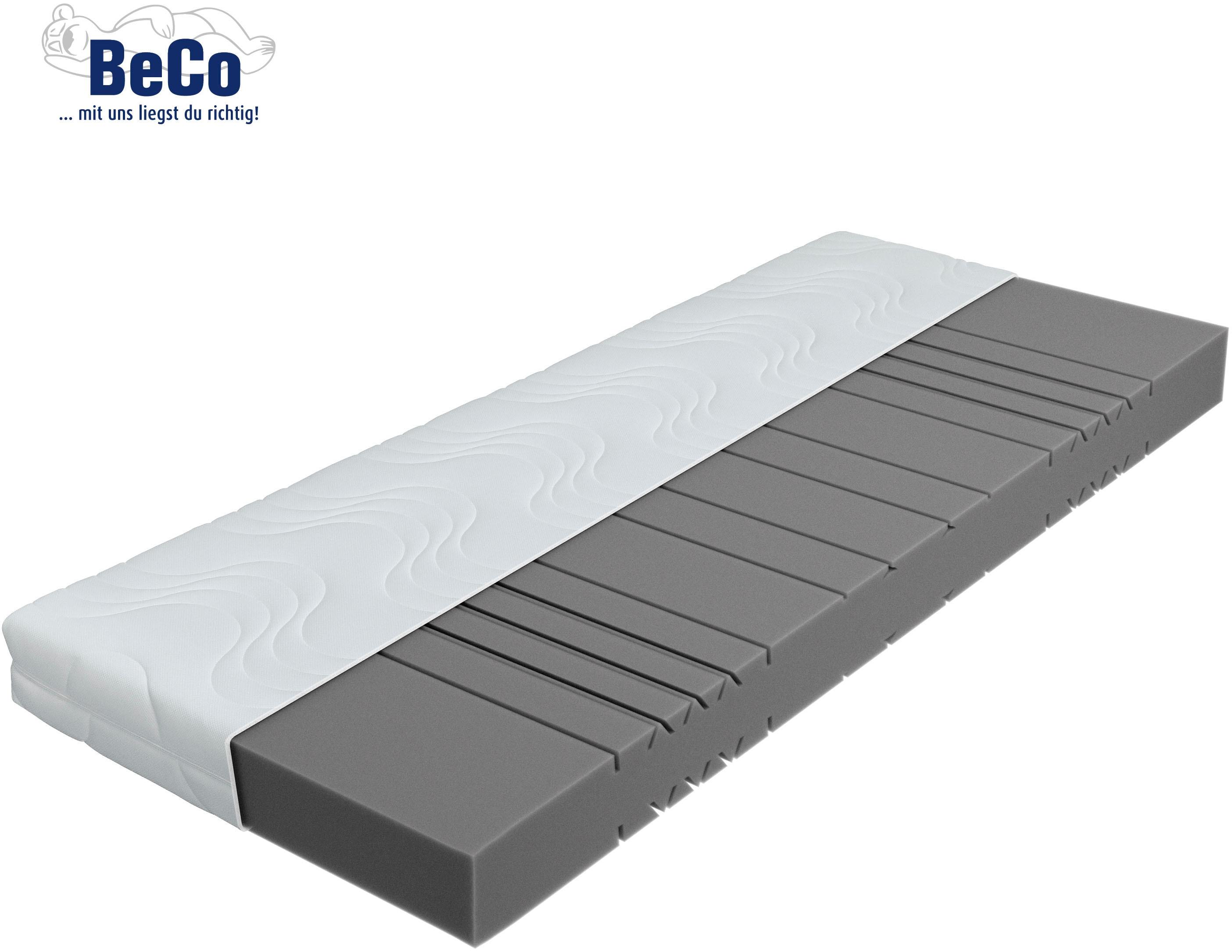 Komfortschaummatratze BECO "Marissa, 7 Zonen Matratze 90x200, 140x200 cm & weitere Größen", weiß, B:120cm H:18cm L:200cm, Bezug: 100% Polyester, Matratzen, Komfortschaummatratze, ergonomischer Schlaf, getestet in 90x200, H3, Ausgabe 10/2025