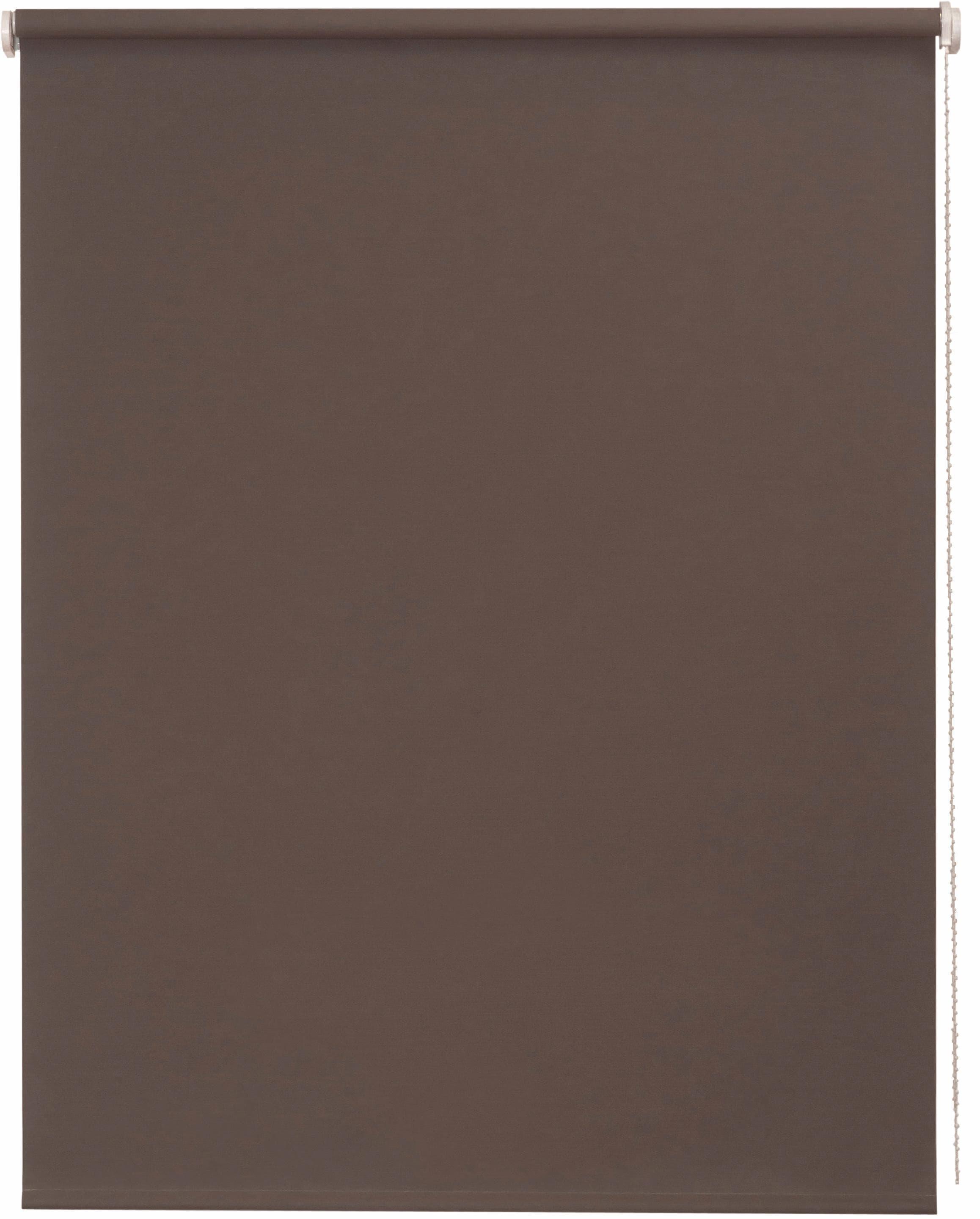 Seitenzugrollo SUNLINES "Lea" Gr. 3, braun, B:102cm H:180cm, Polyester, Rollos, Seitenzugrollo, 1 Stück