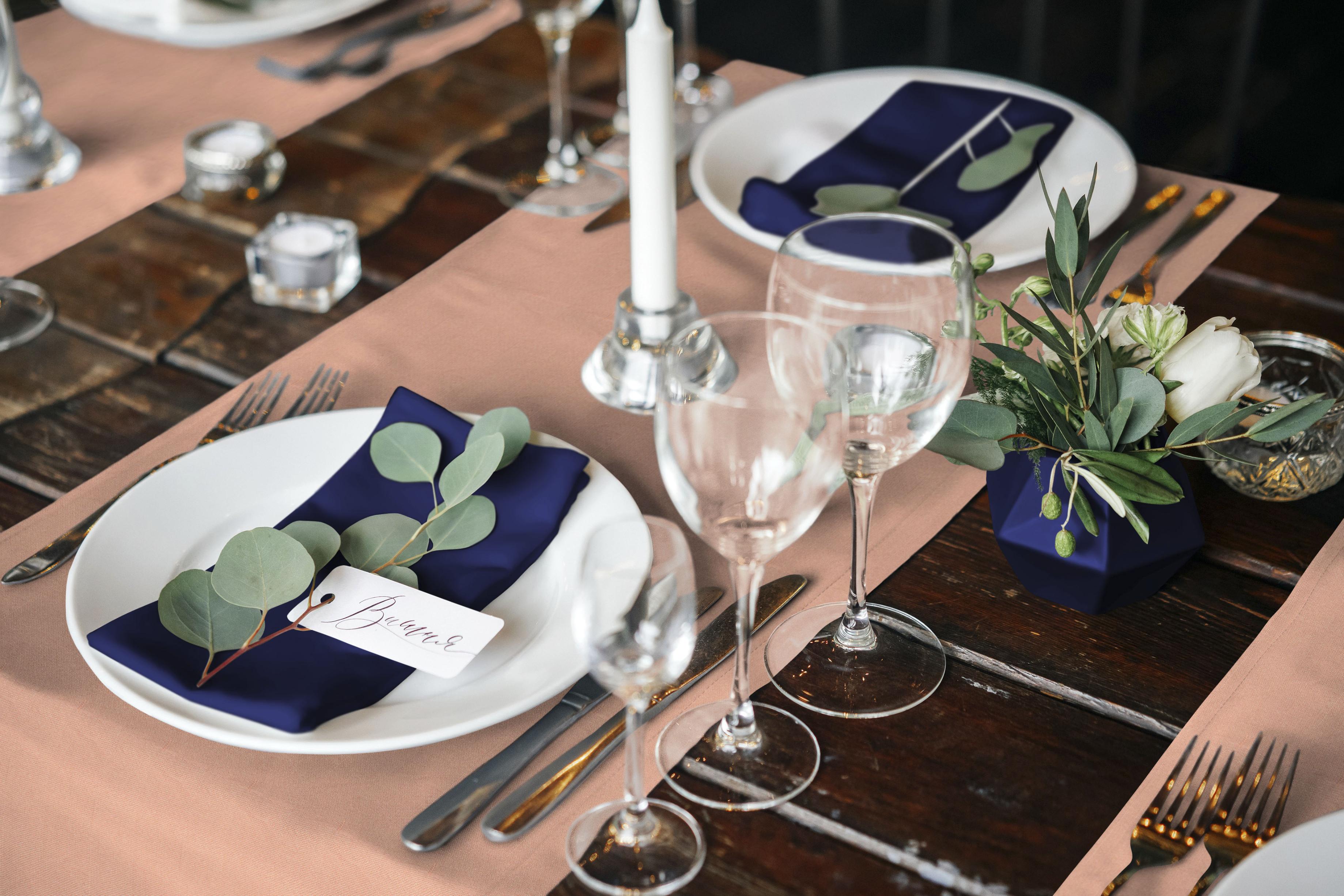 Platzset ADAM "Tischset Eden" Gr. 1, bunt (dunkelgrün,rot,papaya), 13 Stk., Baumwolle, rechteckig, Obermaterial: 100% Baumwolle, Platzsets, Platzset, Made in Germany, für 6 Personen