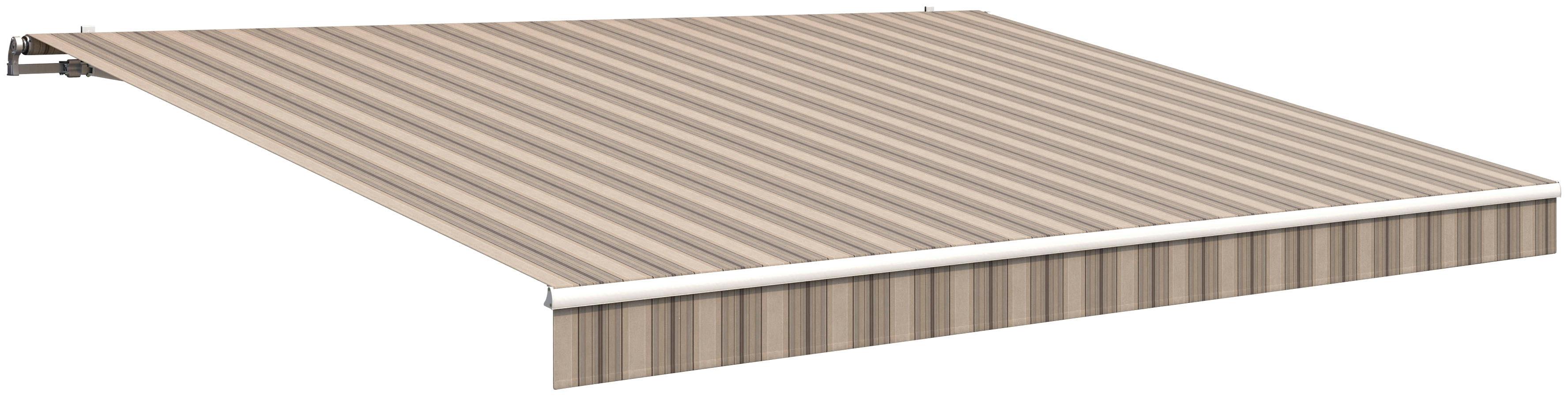 Gelenkarmmarkise WISMAR "Classic", beige (beige, braun), B:400cm H:25cm, Polyacryl, Markisen, Gelenkarmmarkise
