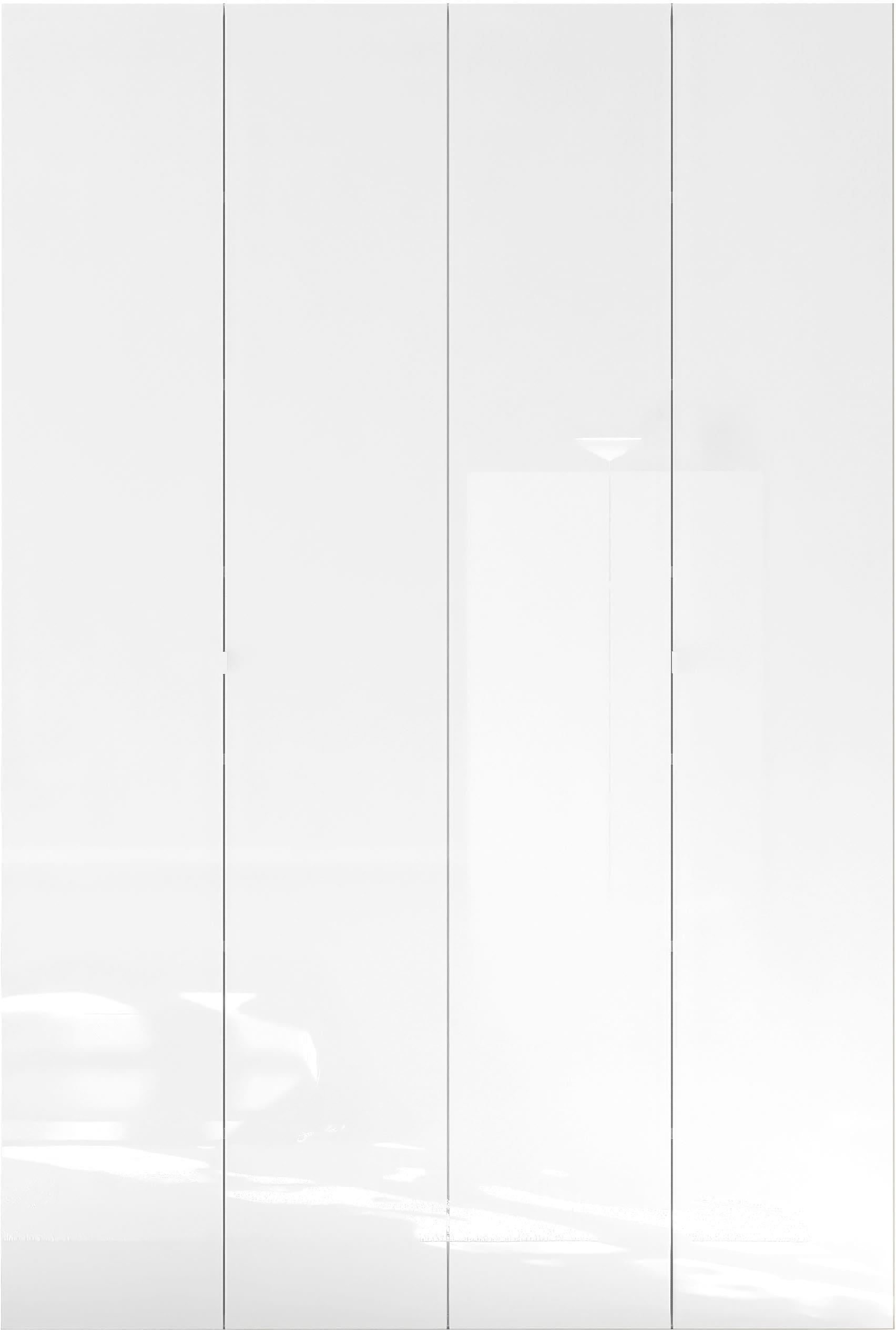 Schuhschrank OTTO HOME "SMILE Breite 124 cm, Höhe 184 cm, Schuhregal mit 7 Ebenen, 14 Fächer", weiß (weiß hochglanz lack), B:124cm H:184cm T:35cm, FSC-zertifizierter Holzwerkstoff, Schränke, Schuhschrank, Schuhkommode in Weiss Hochglanz Lack, 2 Metallgriffe