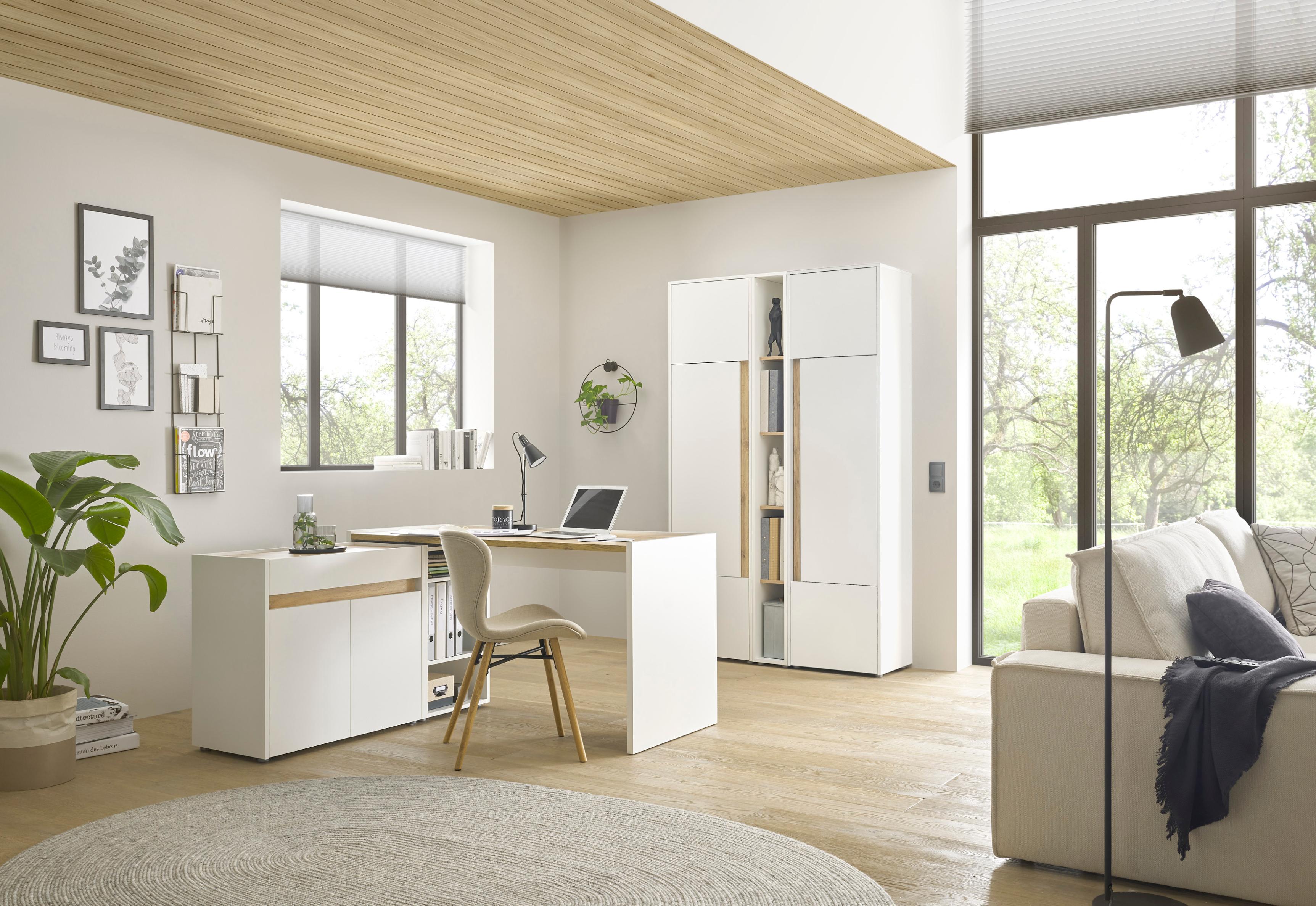 Büromöbel-Set HOME AFFAIRE "CiTY/GiRON", weiß, B:273cm H:200cm T:120cm, Arbeitsmöbel-Sets, Büromöbel-Set