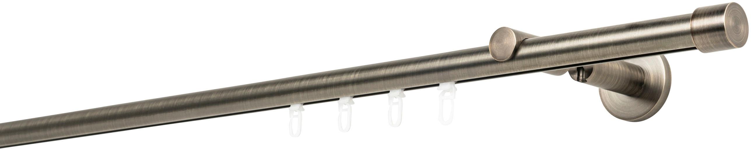 Gardinenstange MYDECO "Kappe function Ø 20mm", braun (bronzefarben), L:370cm, Gardinenstangen, Gardinenstange