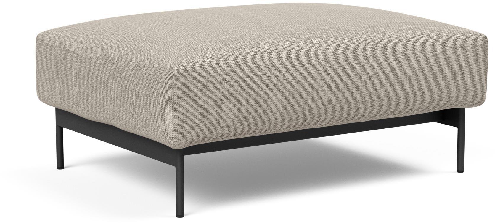 Polsterhocker INNOVATION LIVING ™, beige (gravel), B:100cm H:41cm T:75cm, 100% Polyester, Hocker, Polsterhocker, komfortabler Hocker, variabel einsetzbar