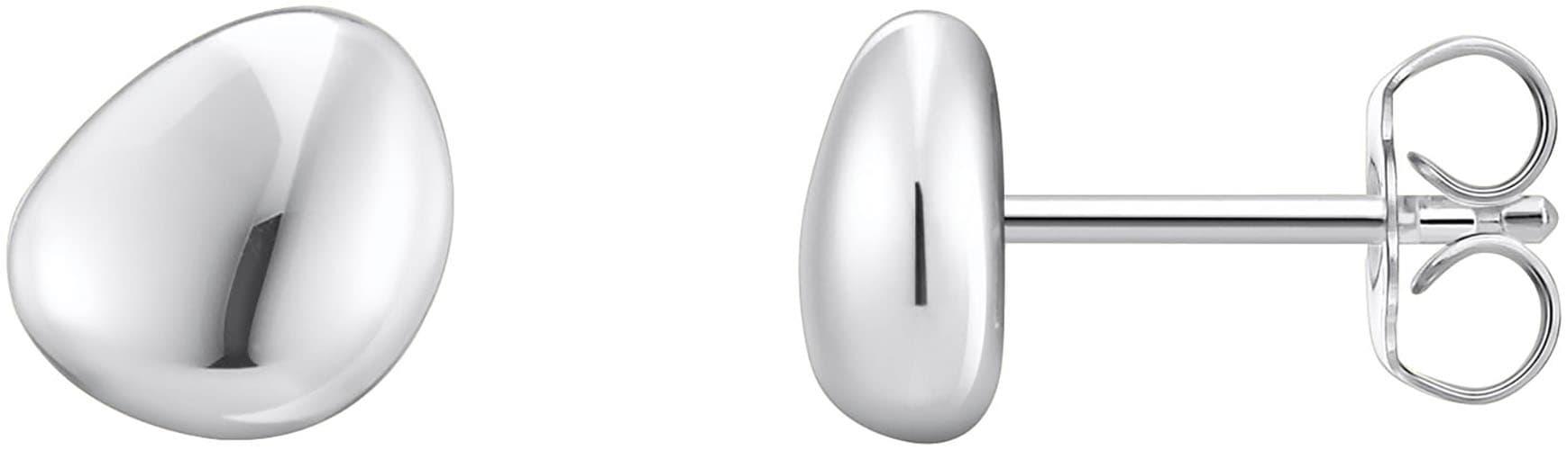 Paar Ohrstecker THOMAS SABO "Schmuck Silber 925 Ohrringe organisches Design", silber (silberfarben), Ohrringe, Damen, Silber 925 (recycelt), Paar Ohrstecker