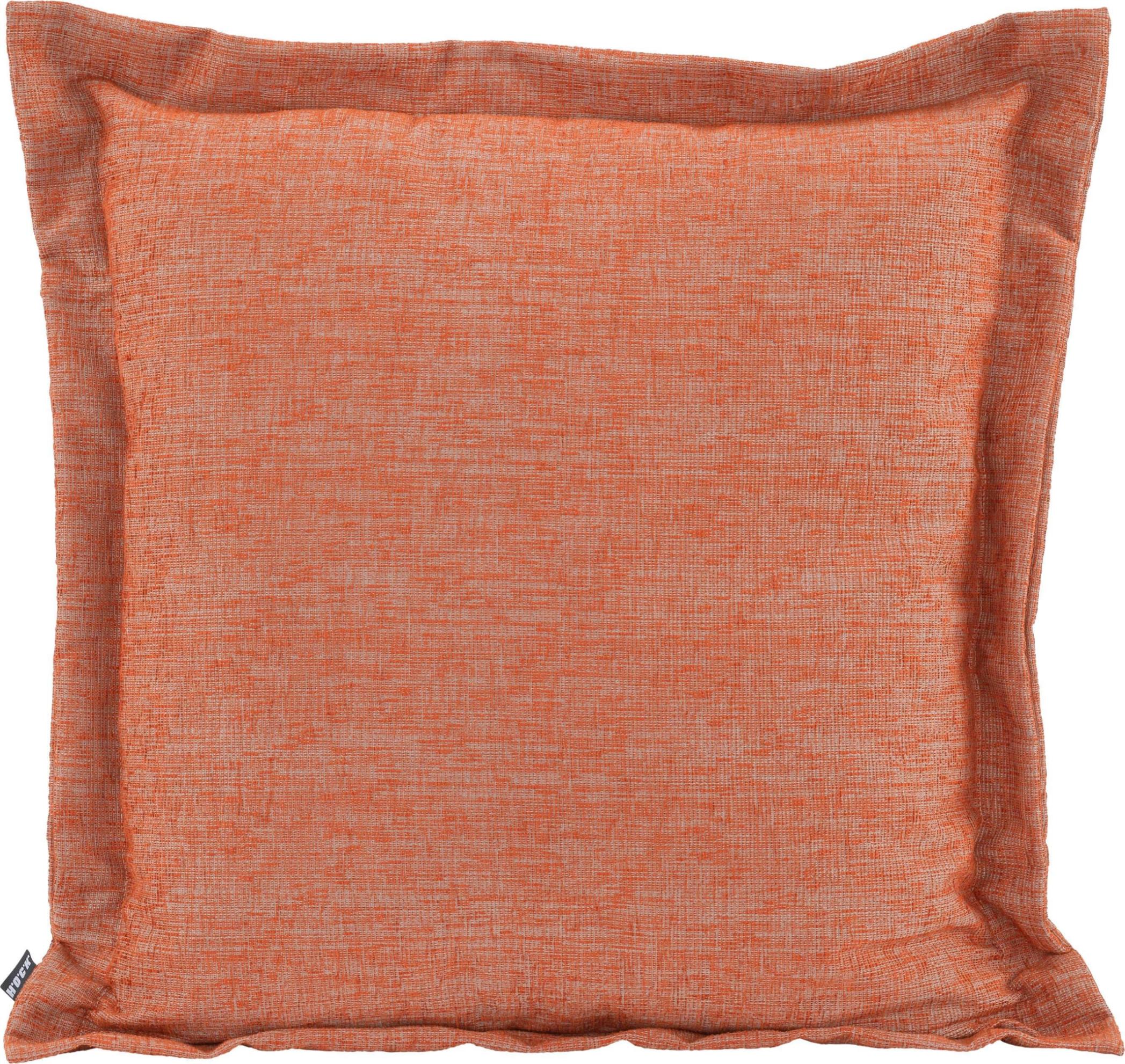 Dekokissen H.O.C.K. "Addicted", orange (orange, unifarben), B:60cm H:10cm L:60cm, Baumwolle, Polyacryl, Polyester, Dekokissen_Sitzkissen_Kissenhüllen, Dekokissen, mit hübschem Stehsaum, Kissenhülle mit Füllung, 1 Stück