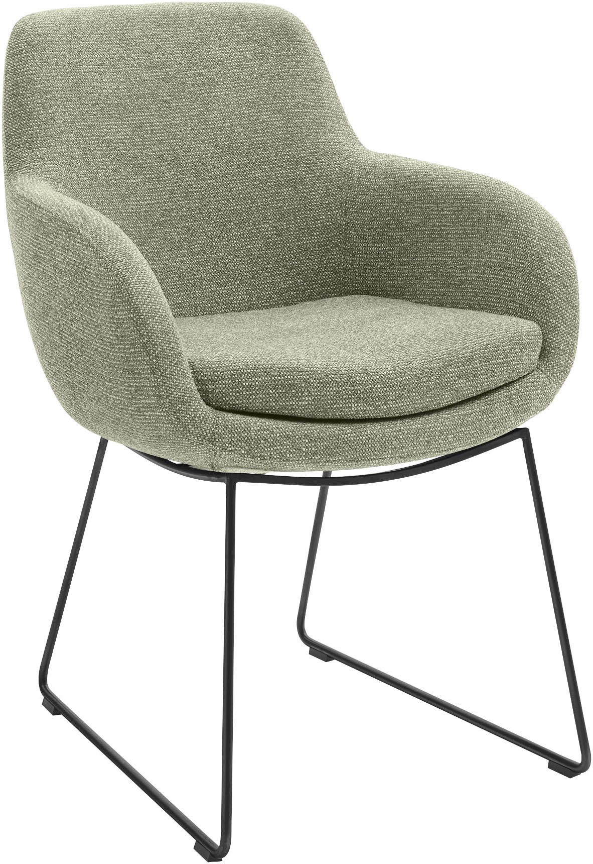 Esszimmerstuhl MUSTERRING "Tavia", grün (oliv, eisen schwarz), B:62cm H:86cm T:66cm, Stühle, Esszimmerstuhl