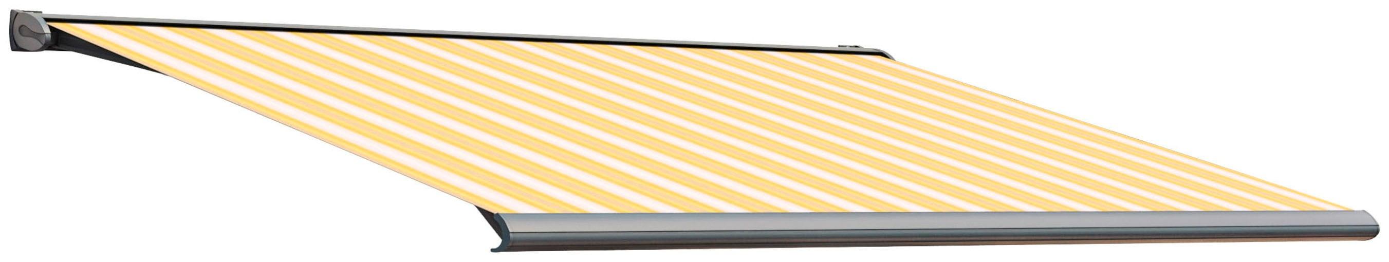 Kassettenmarkise WISMAR "S-Compact", gelb, B:550cm H:19cm, Polyacryl, Markisen, Kassettenmarkise