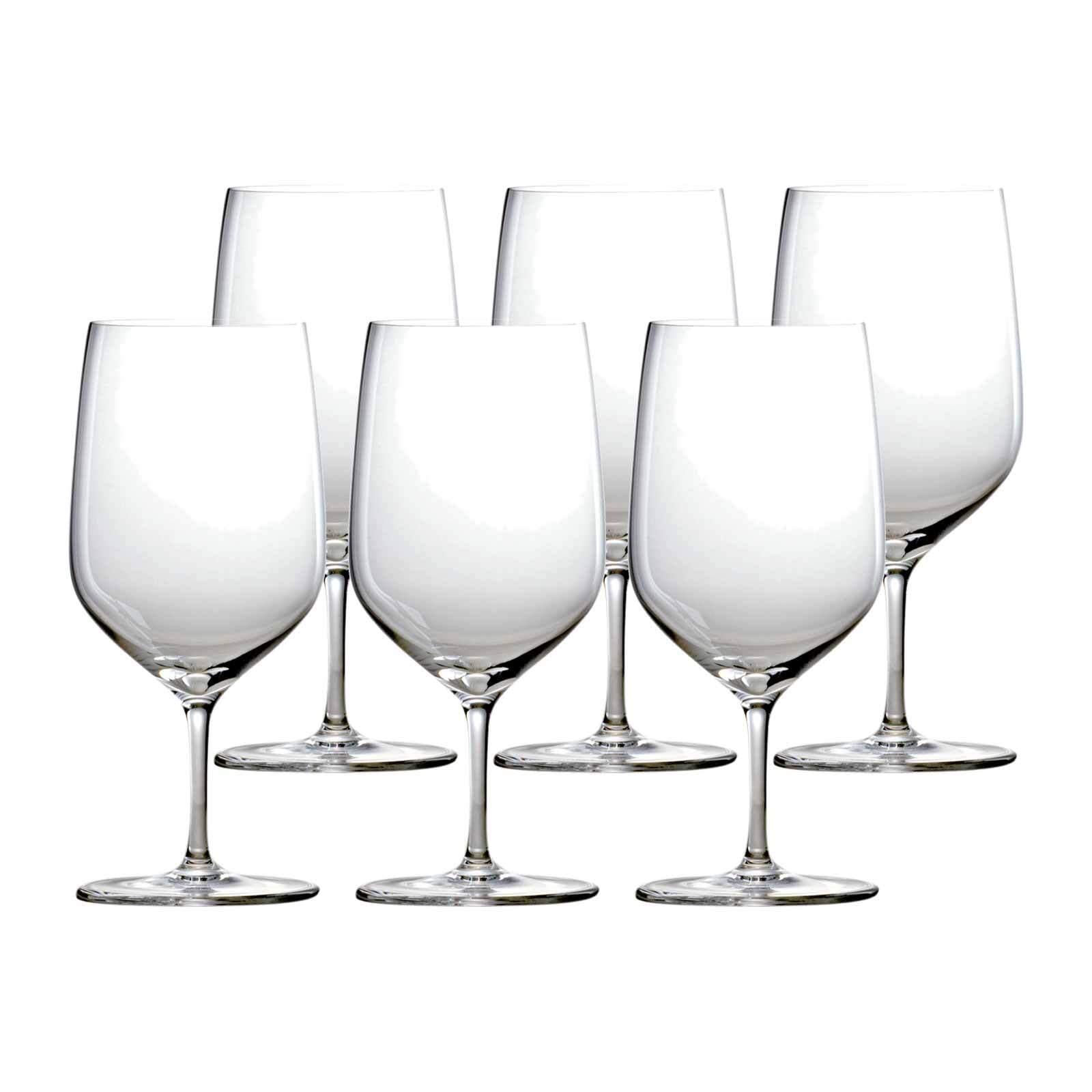 Glas STÖLZLE "Wasserkelche mundgeblasen Q1 460 ml 6er Set transparent", bunt (transparent), Glas, Trinkgefäße, Glas