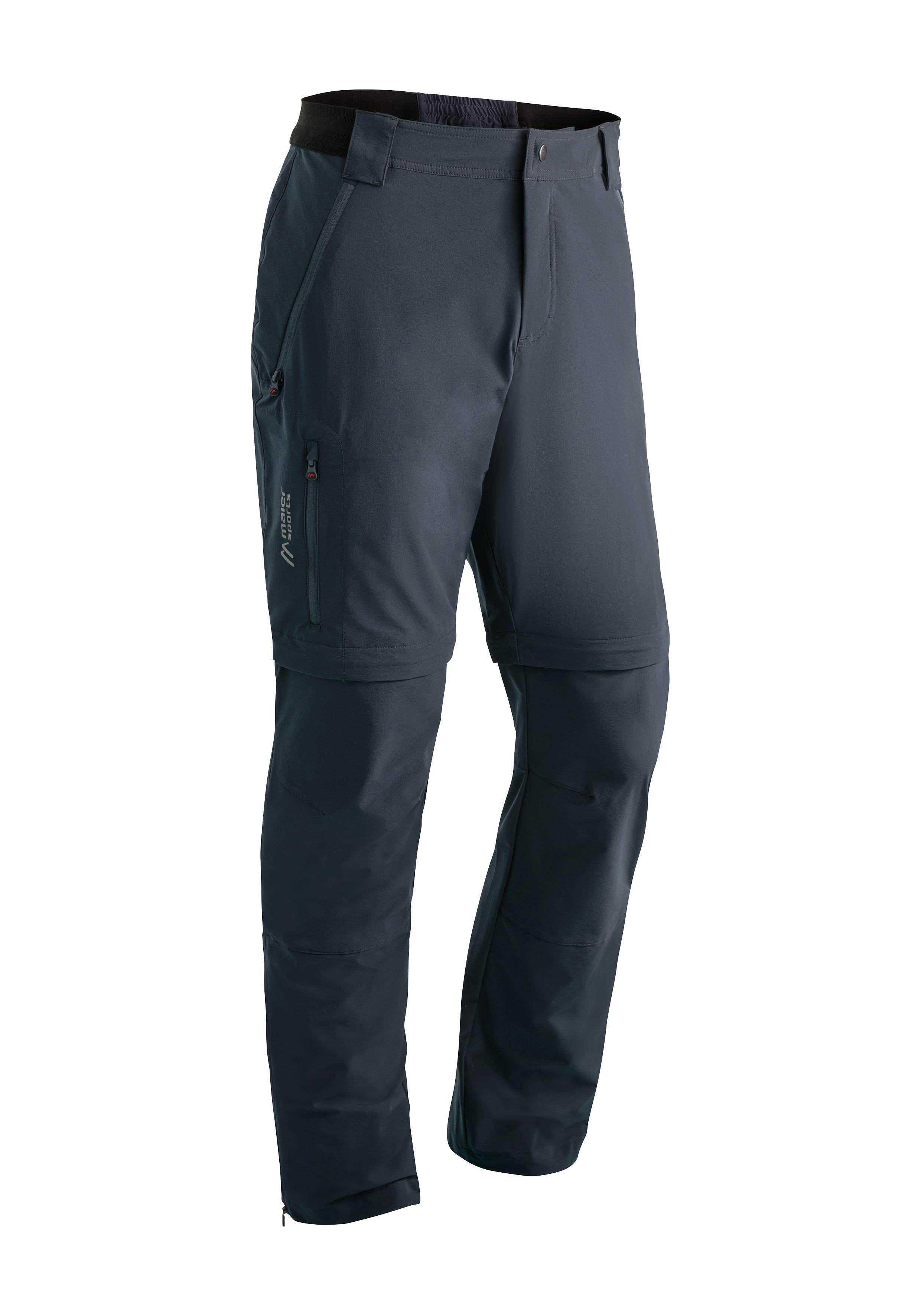 Funktionshose MAIER SPORTS "Norit Zip 2.0 M", Herren, Gr. 52, Normalgrößen, grau, 73% Polyamid, 17% Polyester, 10% Elasthan, Hosen Funktionshose, Technische Outdoorhose mit Zipp-Off Funktion