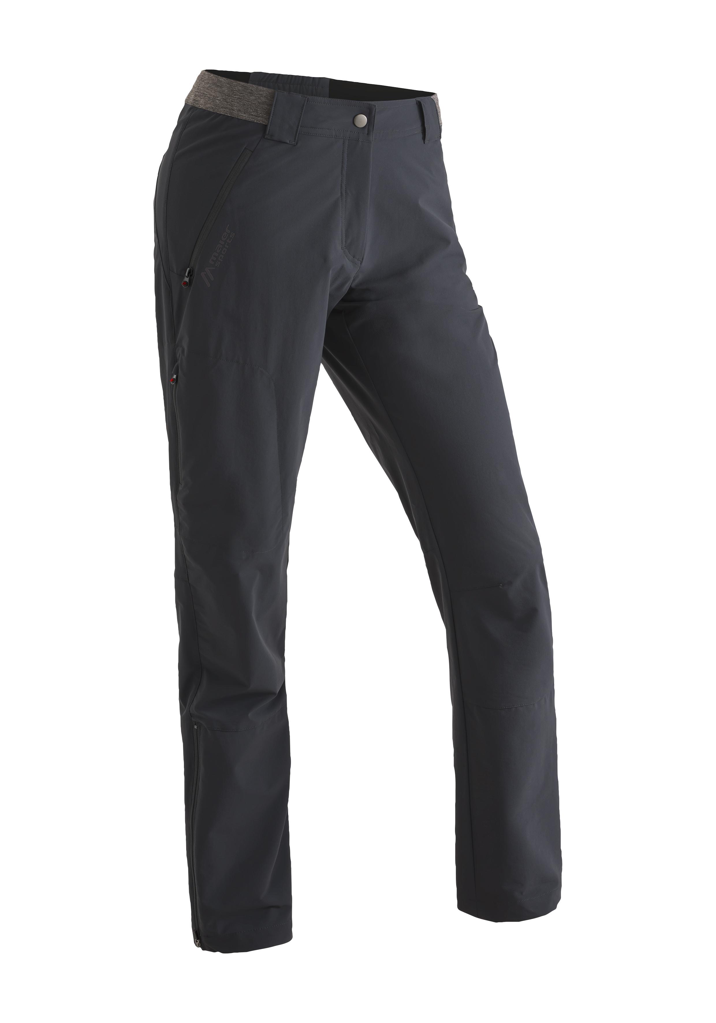 Funktionshose MAIER SPORTS "Norit 2.0 W", Damen, Gr. 34, Normalgrößen, schwarz, 73% Polyamid, 17% Polyester, 10% Elasthan, Hosen Funktionshose, Technische Outdoorhose aus leichtem Funktionsmaterial