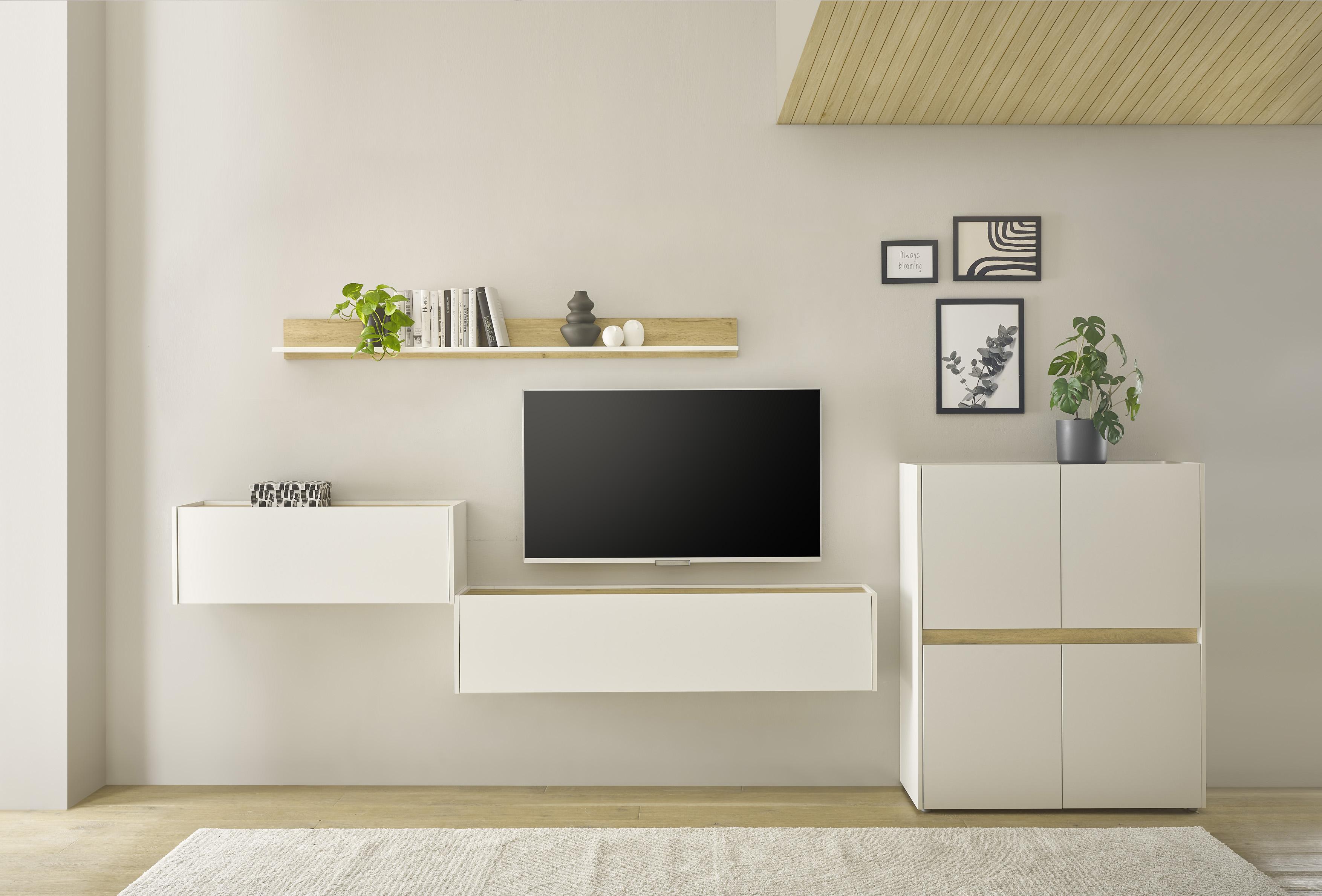 Büromöbel-Set HOME AFFAIRE "CiTY/GiRON", weiß, B:360cm H:170cm T:40cm, Arbeitsmöbel-Sets, Büromöbel-Set, Wandsekretär, Home Office