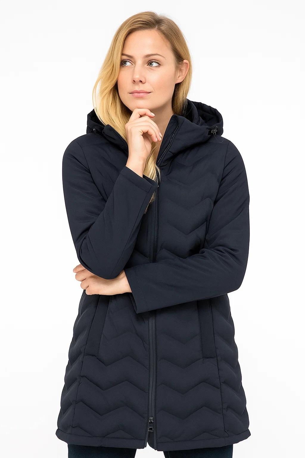 Winterjacke LPO "Luna", Damen, Gr. 40/42 (M), graystone, 95% Polyester, 5% Elasthan, regular fit, Jacken Winterjacke, auch in Großen Größen