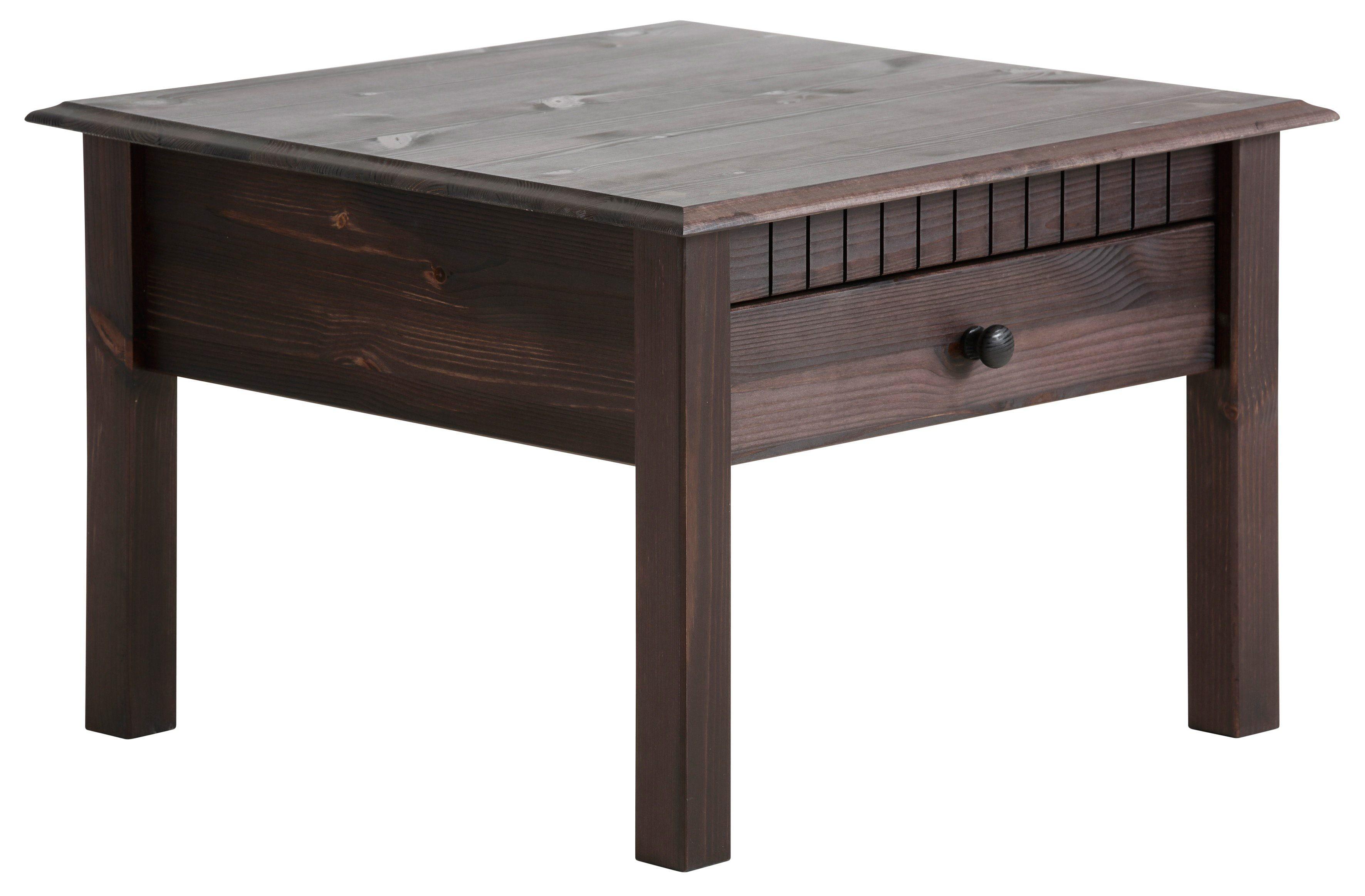 Couchtisch OTTO HOME "Lisa, TOPSELLER", braun (dunkelbraun), B:60cm H:42cm T:60cm, Tische, Couchtisch, Home affaire, Breite 60 cm, 1 Schubkasten