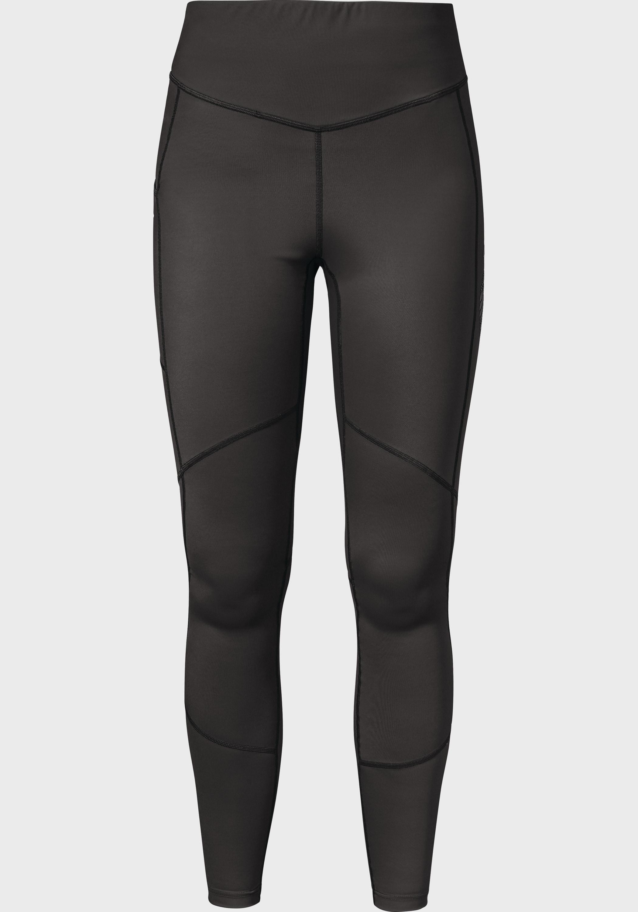 Outdoorhose SCHÖFFEL "Tights Vikan L", Damen, Gr. 44, Normalgrößen, grau (9830, grau), Oberstoff: 78% Nylon 22% Elasthan, Hosen Outdoorhose