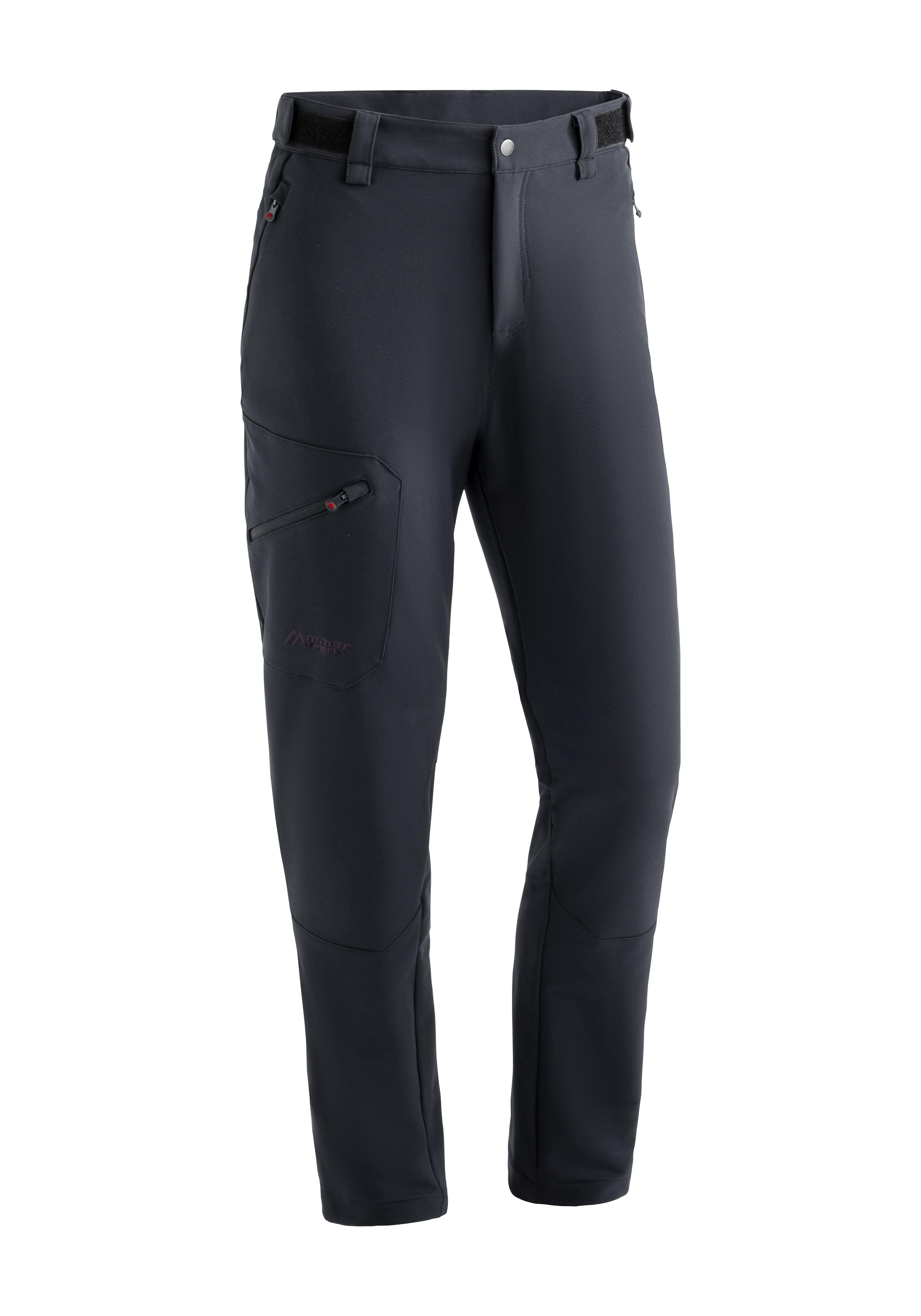 Funktionshose MAIER SPORTS "Foidit M", Herren, Gr. 106, Langgrößen, schwarz, 91% Polyester, 9% Elasthan, Hosen Funktionshose, Herren Outdoorhose, warme Winter Wanderhose, Regular Fit