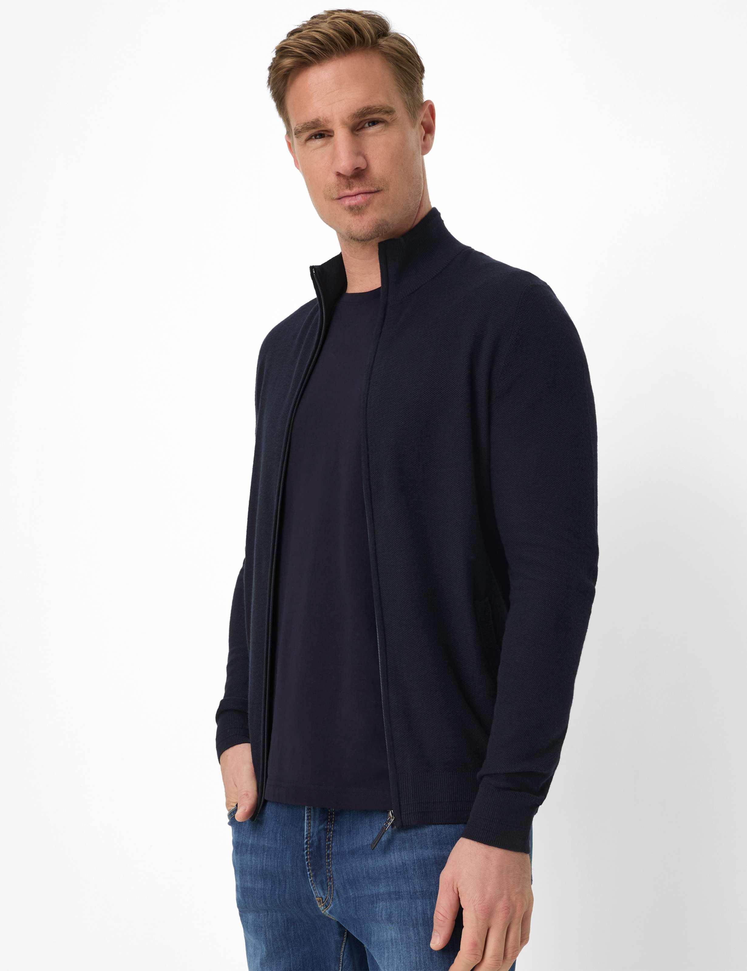 Brax Heren Vest Style JAKE navy, donkerblauw,
