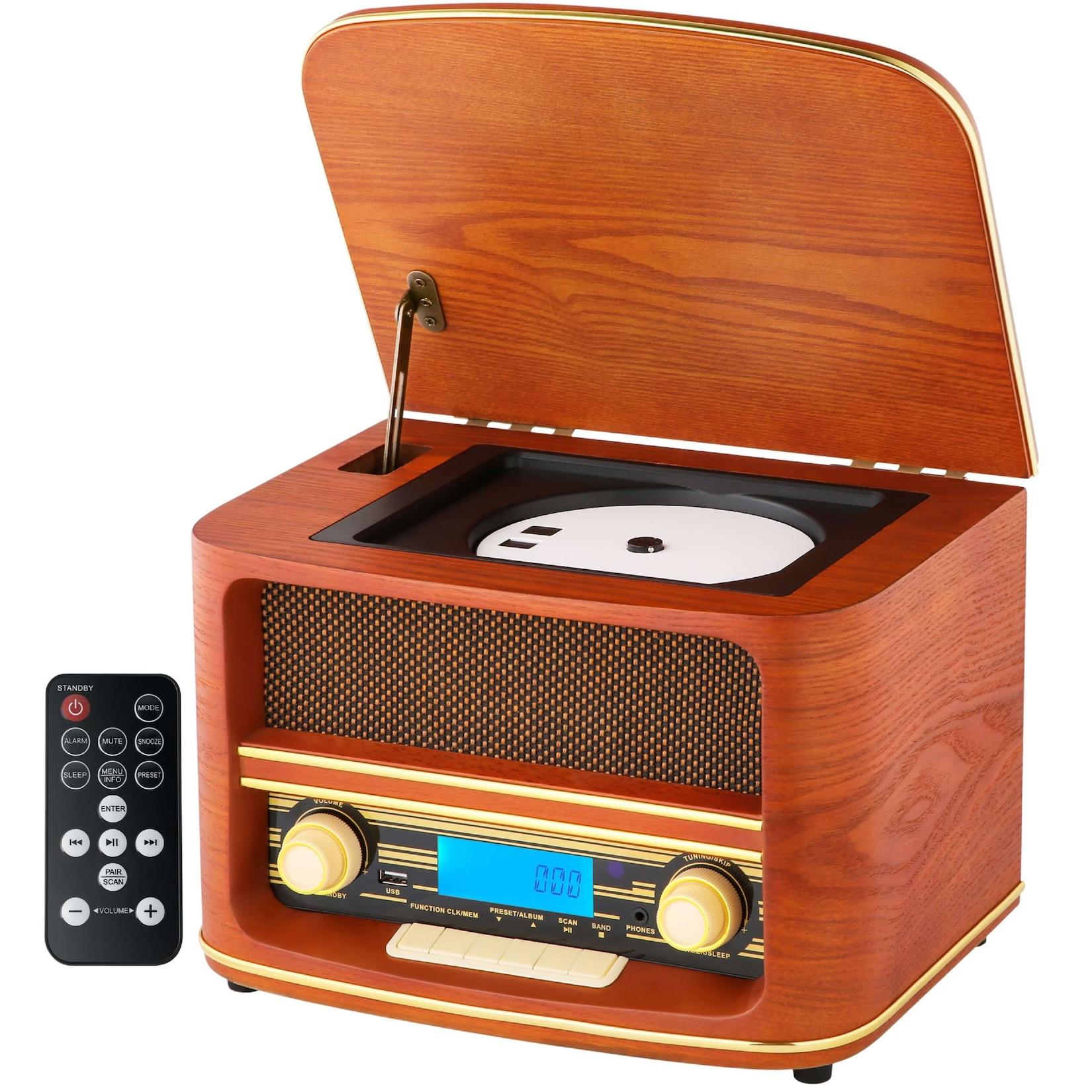 Cyberlux Retro Nostalgie Holz Radio CD/MP3 USB Player Nostalgieradio