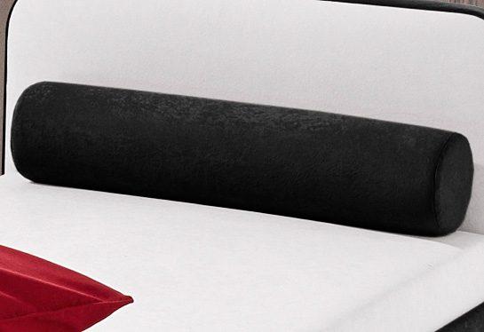 Nackenstützkissen MAINTAL, schwarz-weiß (weiß, schwarz), B:18cm H:18cm L:76cm, Obermaterial: 100% Polyester, Kopfkissen, Nackenstützkissen