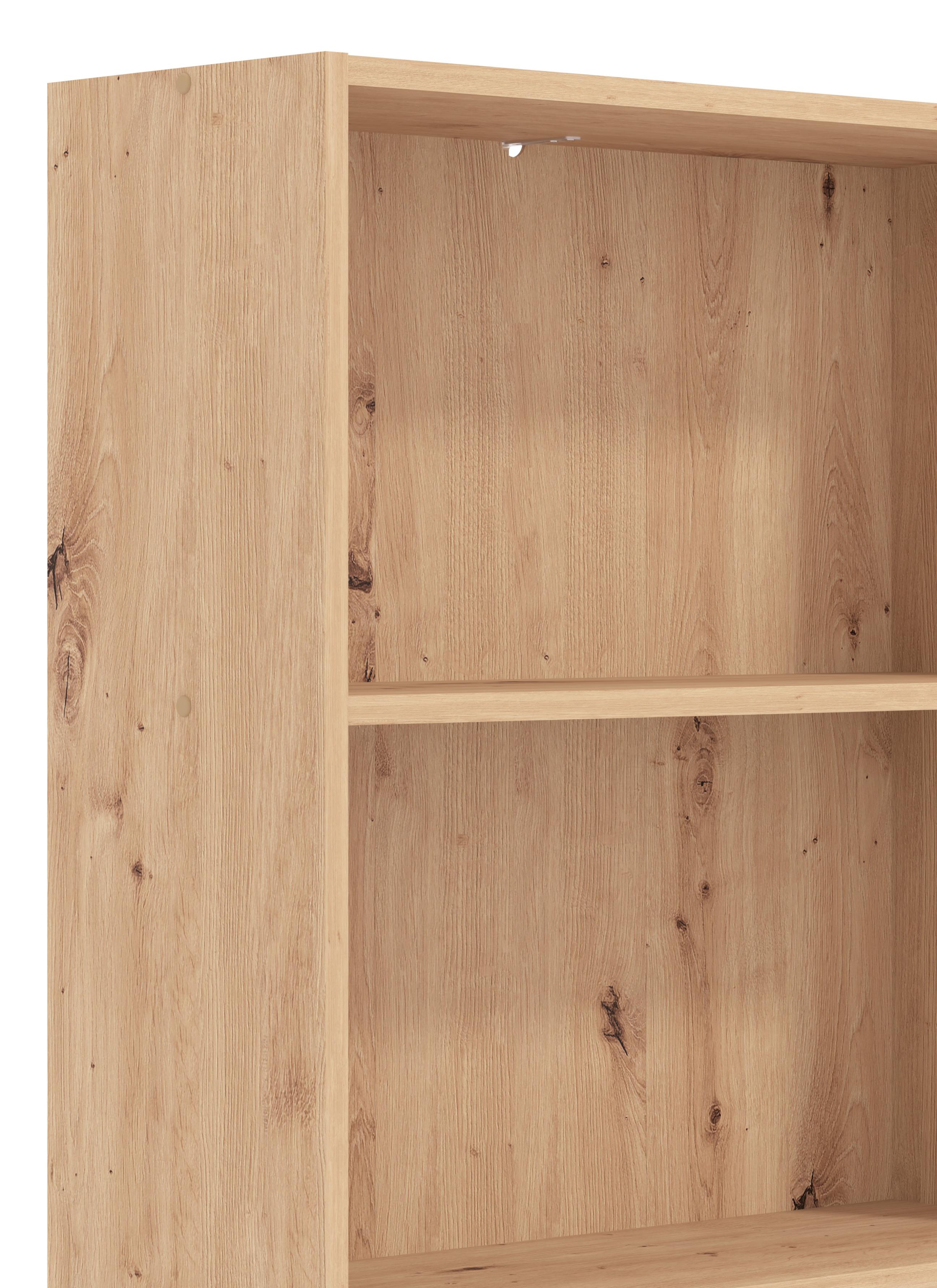 Aktenregal INOSIGN "Tomar", braun (artisan eiche), B:70cm H:107,5cm T:24,5cm, Regale, Aktenregal, Bücherregal für ein aufgeräumtes Home Office