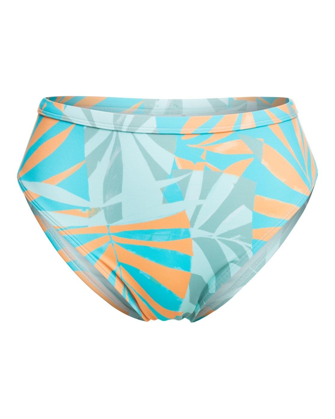 Bikini-Hose ROXY "Roxy Pro The Backside", Damen, Gr. XS, US-Größen, blau (blau surf all palmed out), Obermaterial: 78% Polyamid, 22% Elasthan;, Badehosen Bikini-Hose