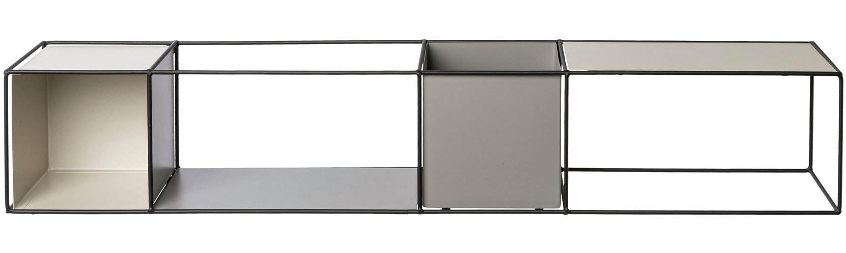 Deko-Wandregal CREATIV HOME "Wandregal", grau, B:90cm H:16cm T:16cm, Regale, Deko-Wandregal