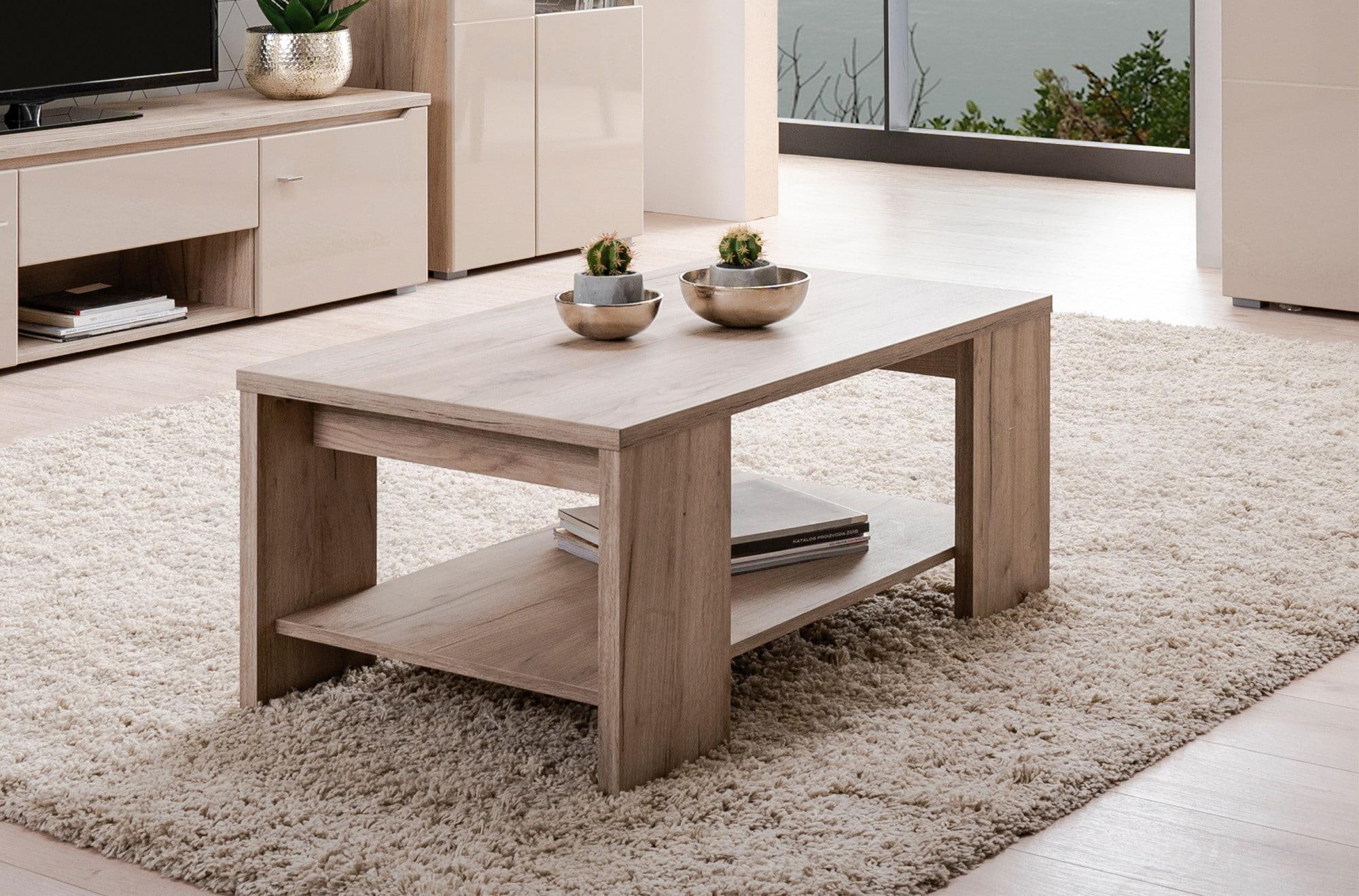 Couchtisch HOME AFFAIRE "Union", grau, B:90,5cm H:41,5cm T:50,5cm, Tische, Couchtisch, mit Ablageboden