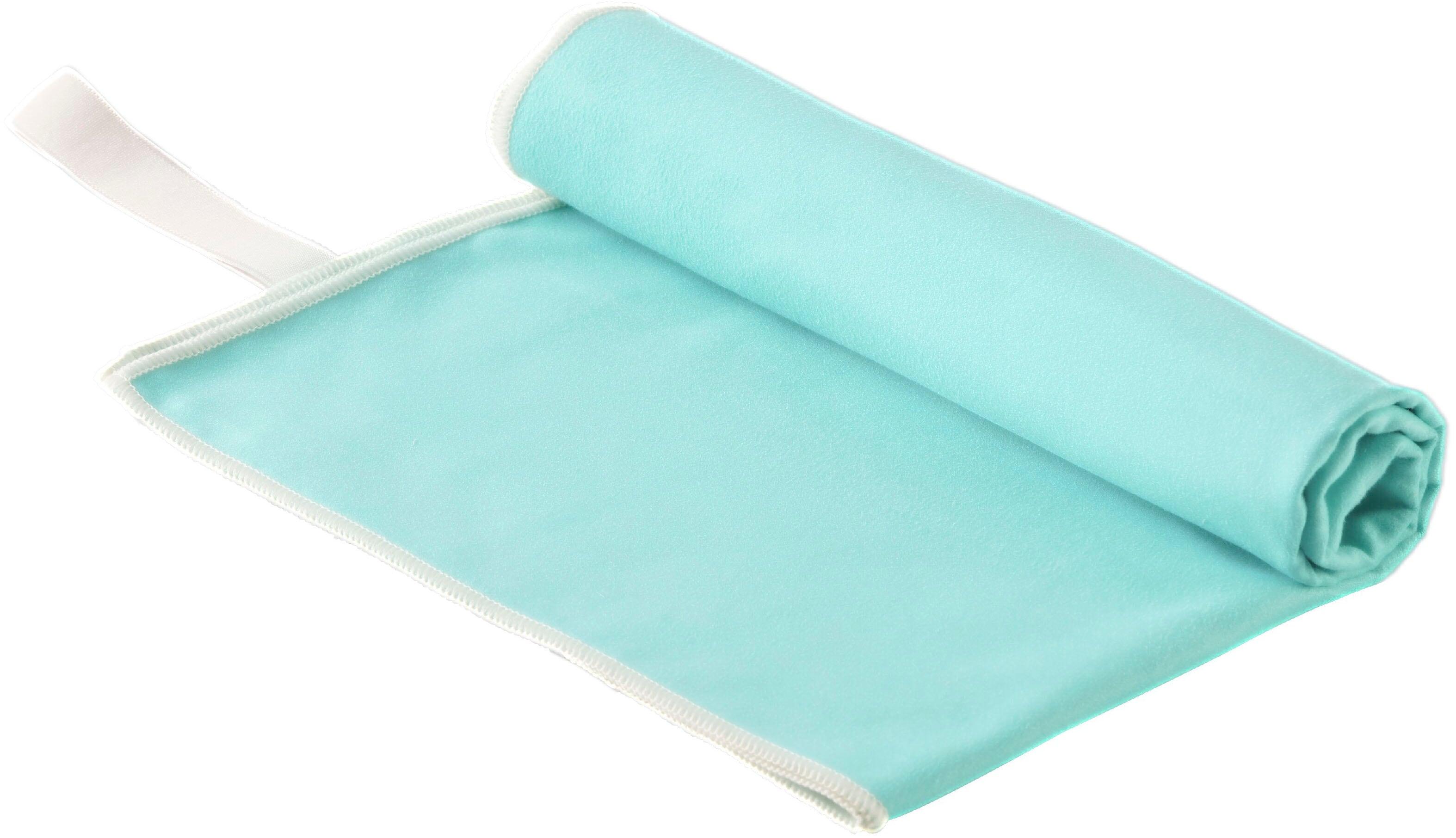 Handtücher OTTO HOME "Leoa, diverse Größen, Sporthandtuch, Reisehandtuch, Strandtuch", türkis, B:30cm L:50cm, Microfaser, Mikrofaser, Handtücher, Handtücher, sehr leicht, kompakt, schnelltrocknend, Mikrofaser mit Kontrastnaht