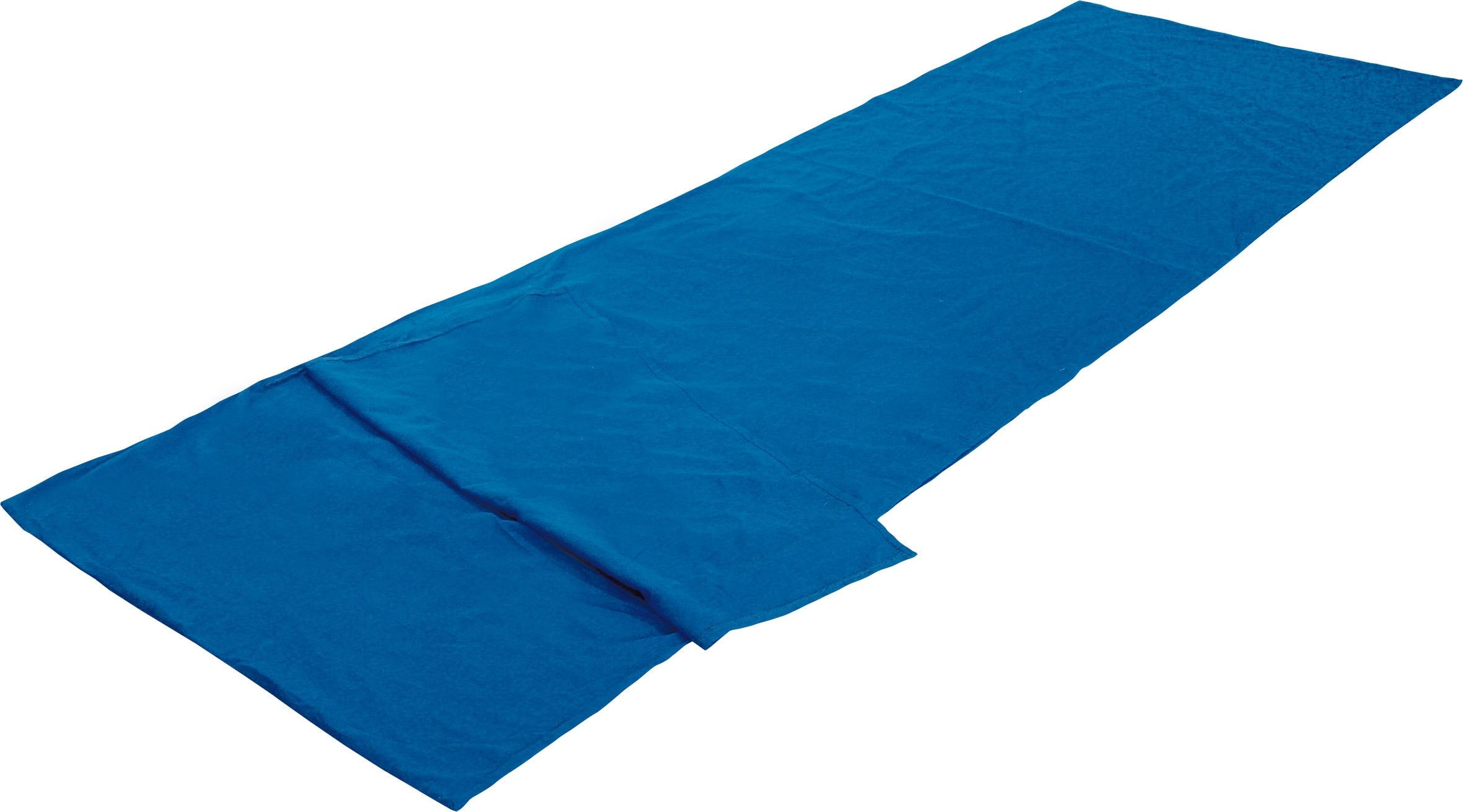 Innenschlafsack HIGH PEAK "Cotton Inlet Travel", blau, Schlafsäcke, B/L: 80cm x 225cm, Obermaterial: 100% Polyester. Füllung: 100% Polyester, Innenschlafsack, L:225cm