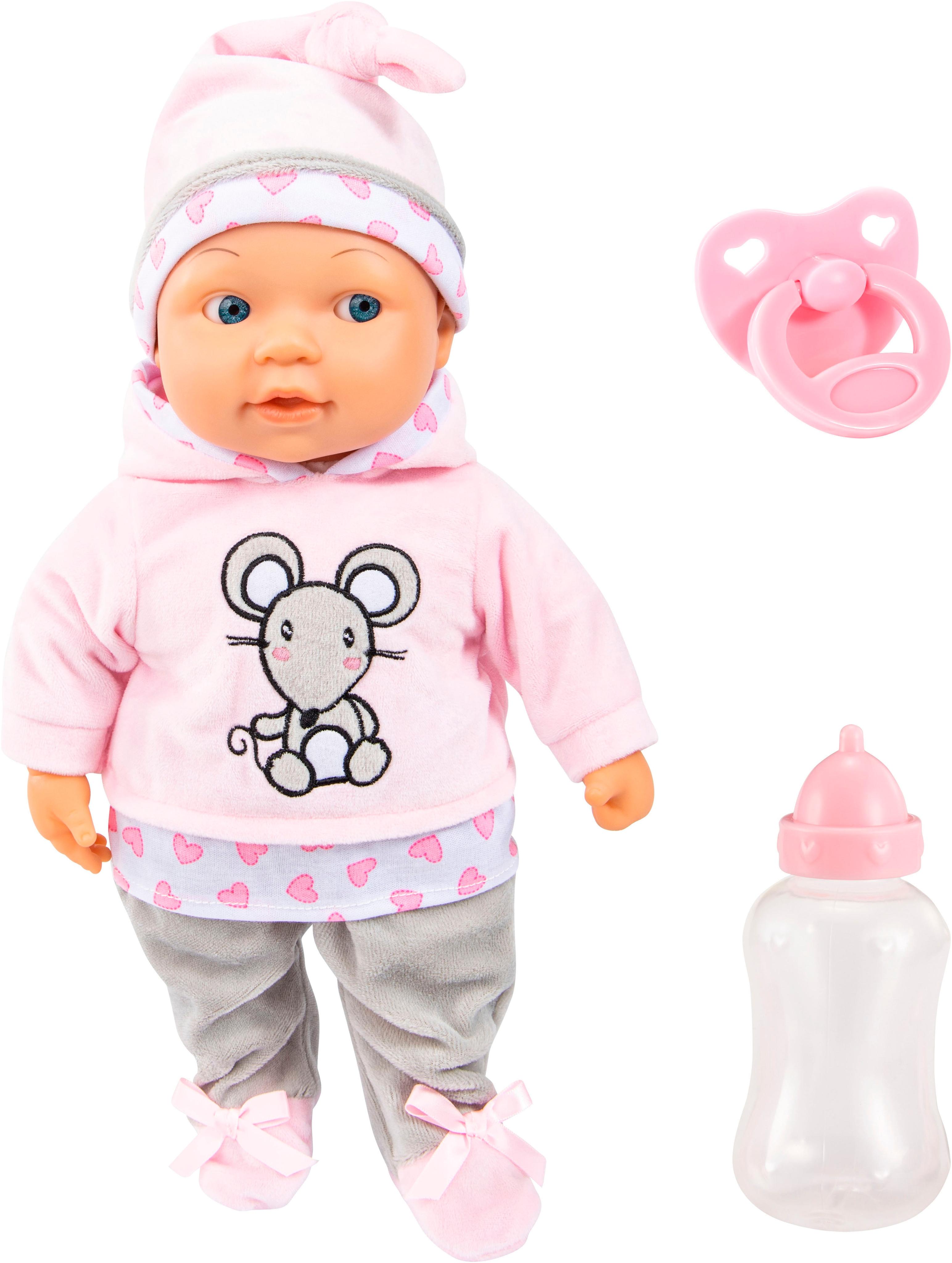 Babypuppe BAYER "Lisa Magic Eyes, 38 cm", rosa, Puppen, Baby, Babypuppe
