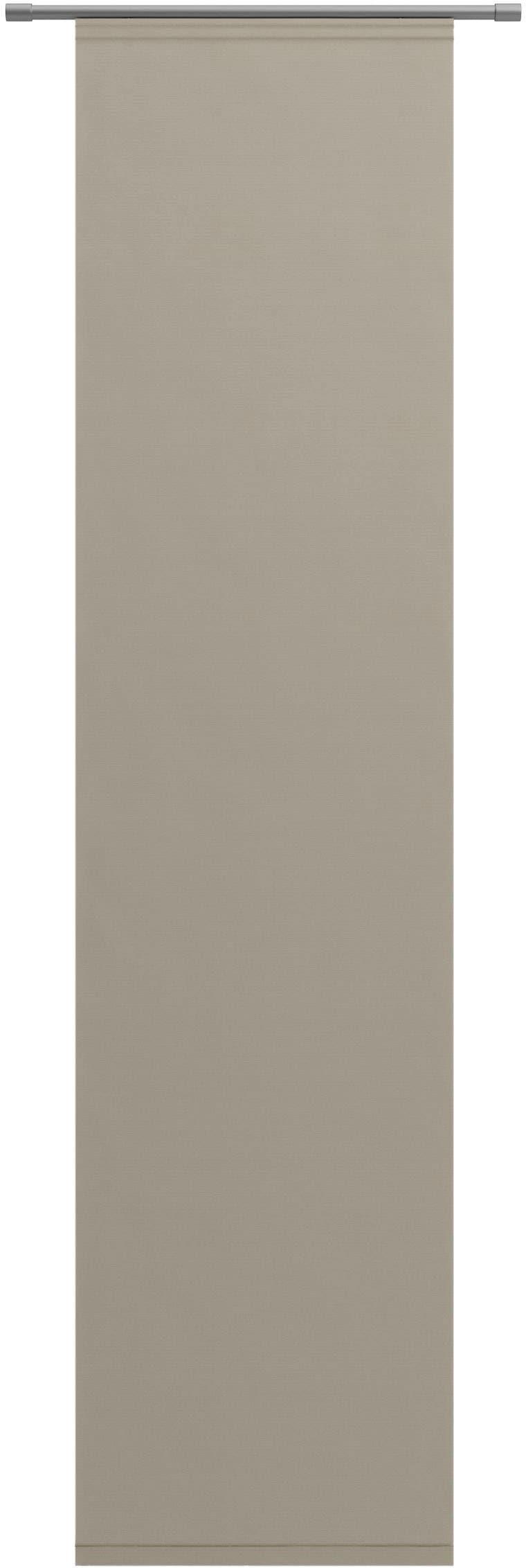 Schiebegardine NEUTEX FOR YOU "Galena Uni" Gr. 3, grau (taupe, grau), B:57cm H:225cm, Polyester, Gardinen, Schiebegardine, inkl. Befestigungszubehör, Breite: 57 cm, Topseller