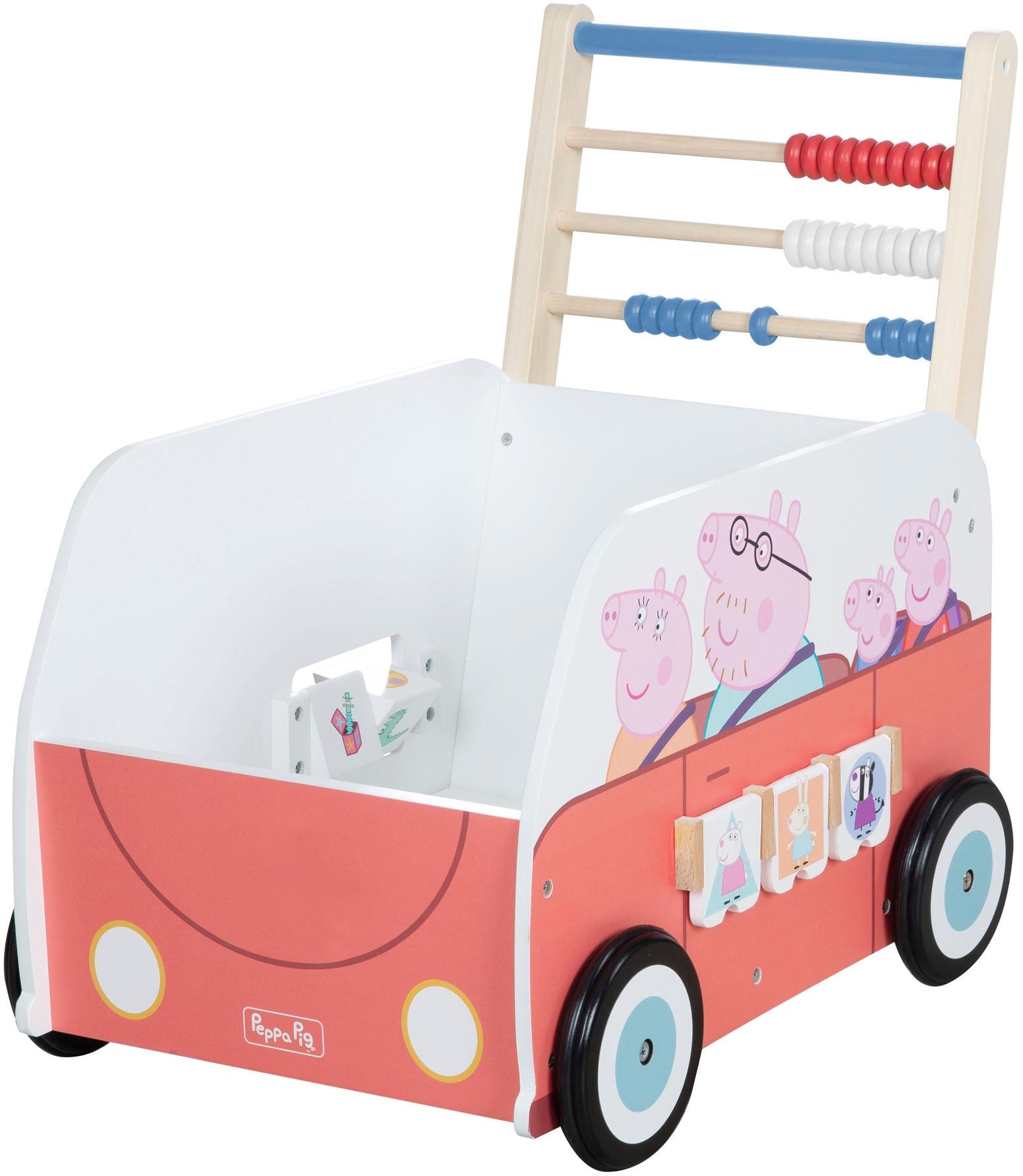 Lauflernwagen ROBA "Peppa Pig", weiß, Lauflernhilfen, KinderB:34cm H:54cm T:55cm, MDF - Mitteldichte Holzfaserplatte, Lauflernwagen, B:34cm H:54cm T:55cm