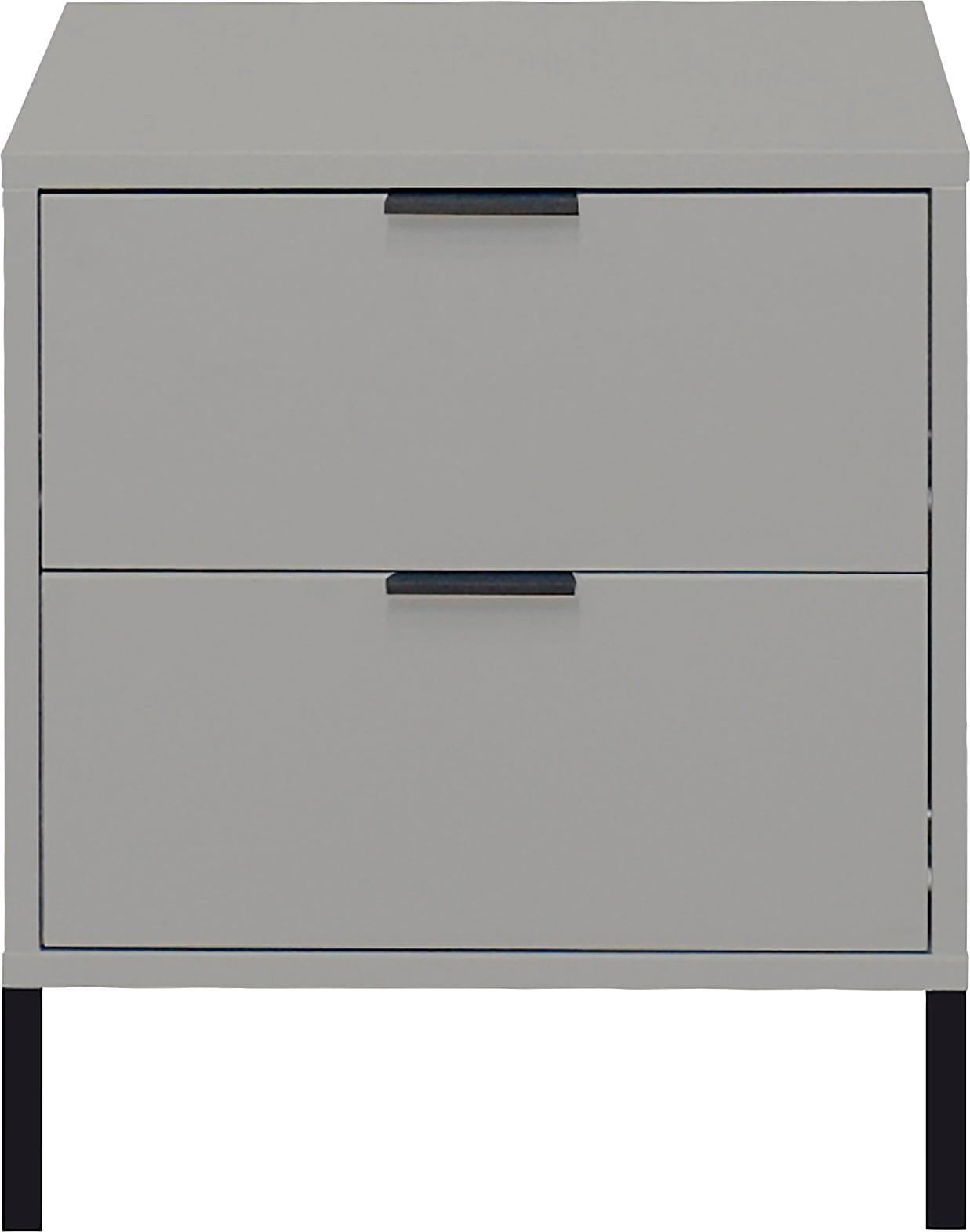 Kommode MÄUSBACHER "Bonnie TOPSELLER", grau (kreidegrau matt), B:51cm H:60cm T:45cm, Holzwerkstoff, Sideboards, Kommode, Kommode mit Quadratgestelle